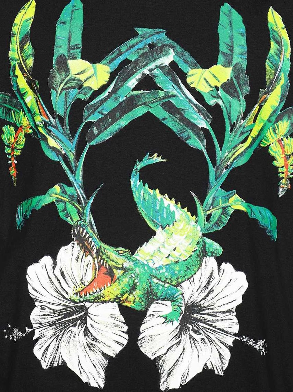 crocodile-print cotton T-shirt - 3