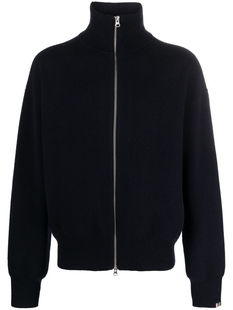 zipped cashmere cardigan 1