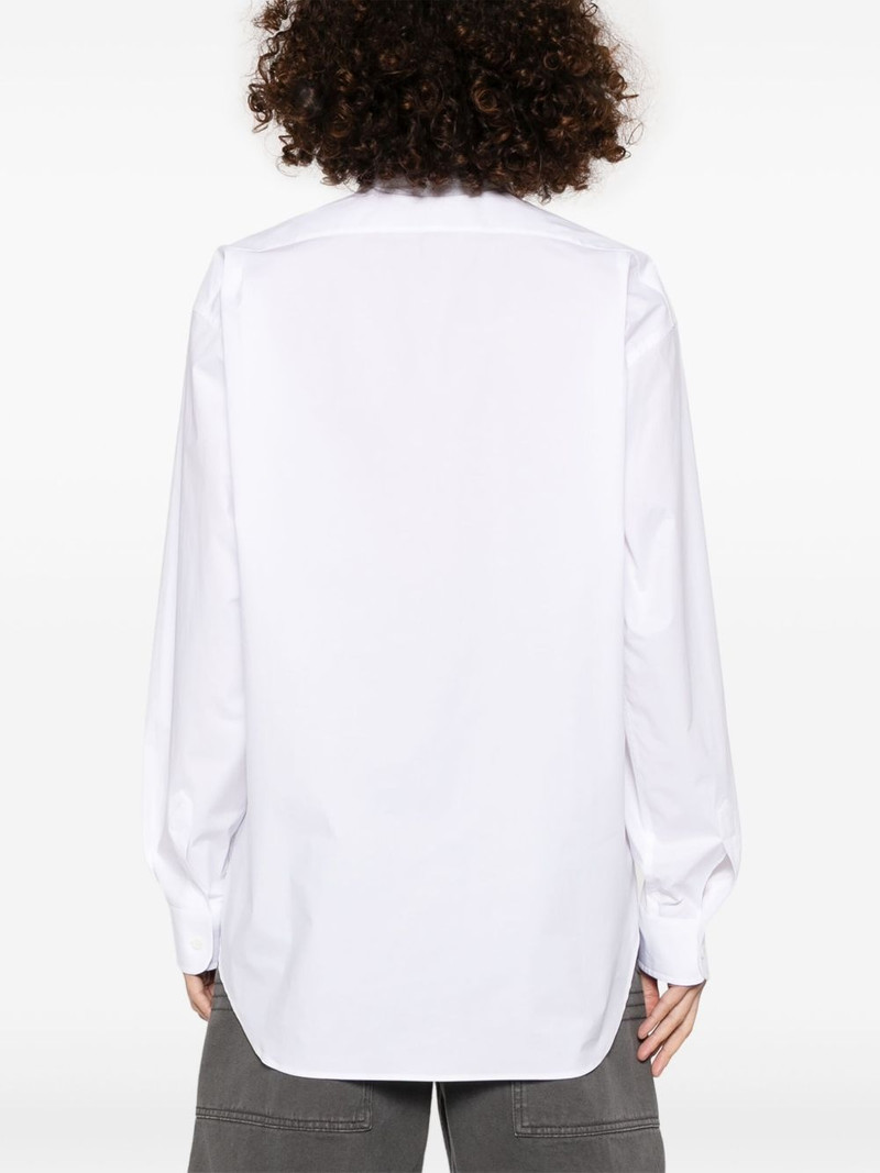 logo-embroidered shirt 4
