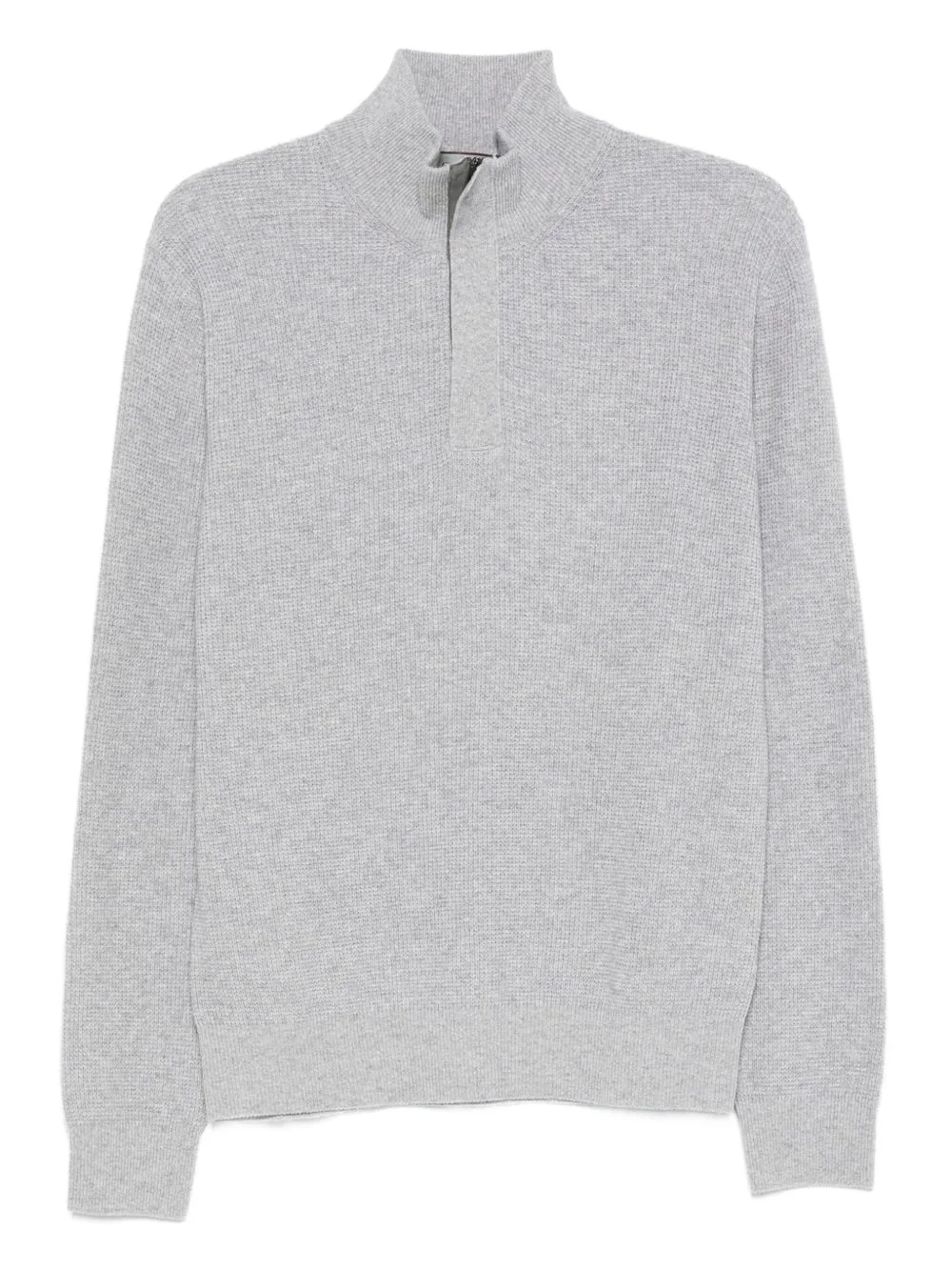 ribbed high-neck sweater - 1