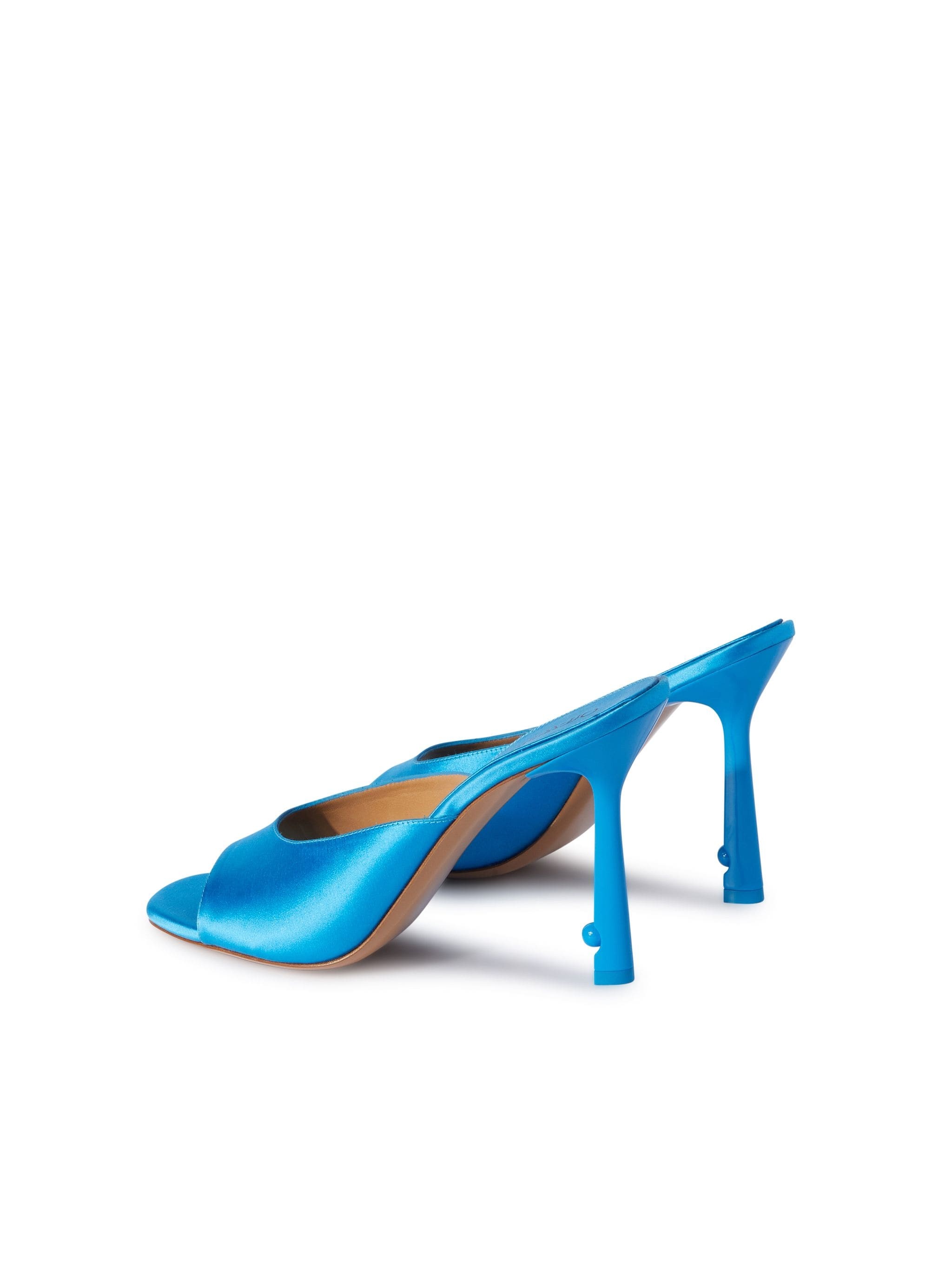 Pop Lollipop Satin High Mule - 4