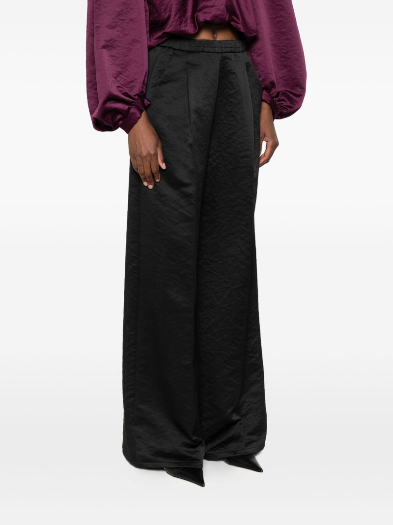 pleated cupro trousers 3