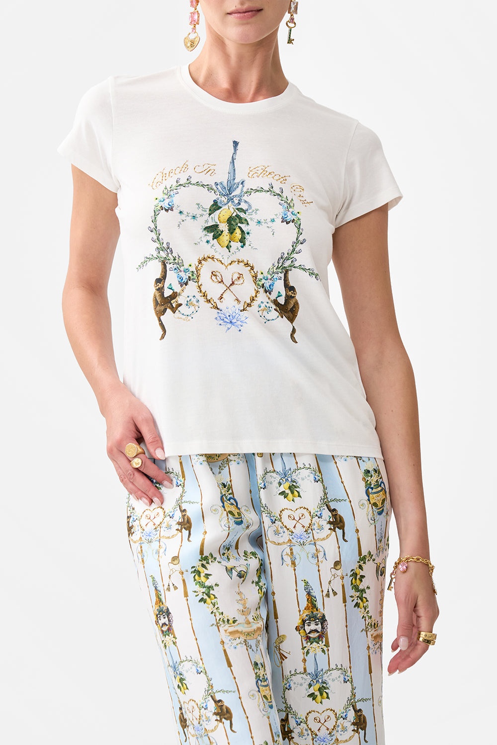 SLIM FIT ROUND NECK T-SHIRT - 5