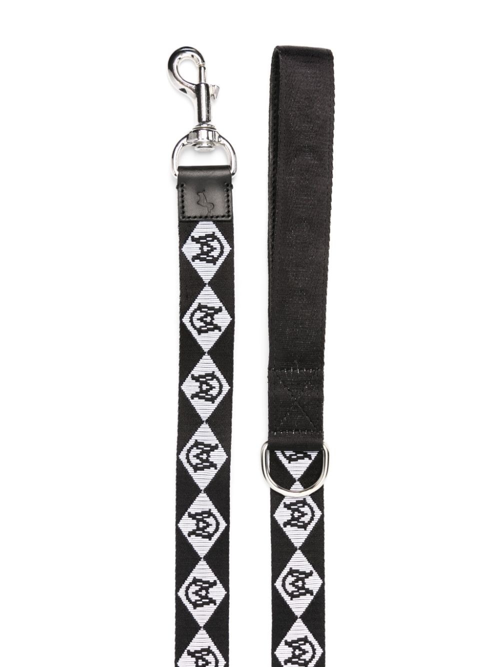 monogram-pattern two-tone dog leash - 2