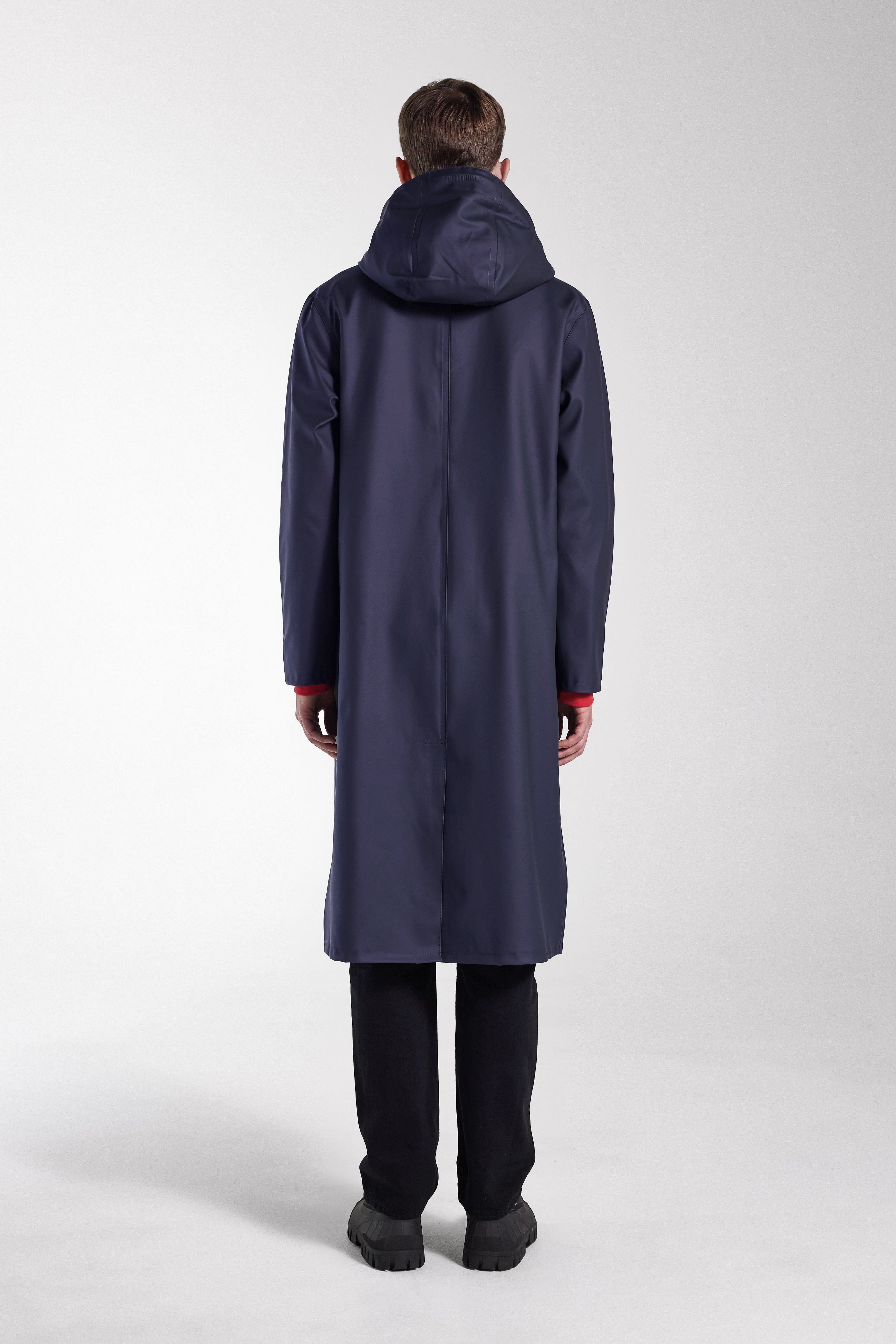 Stockholm Long Raincoat Navy - 4