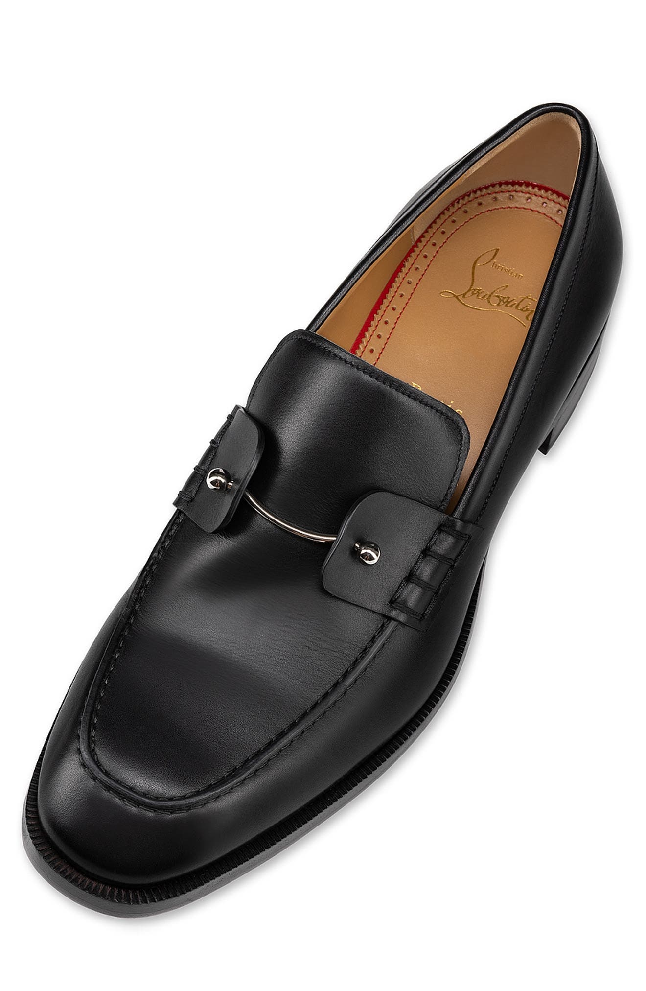 Christian Louboutin Chambelimoc Flat Loafer in Black at Nordstrom - 3