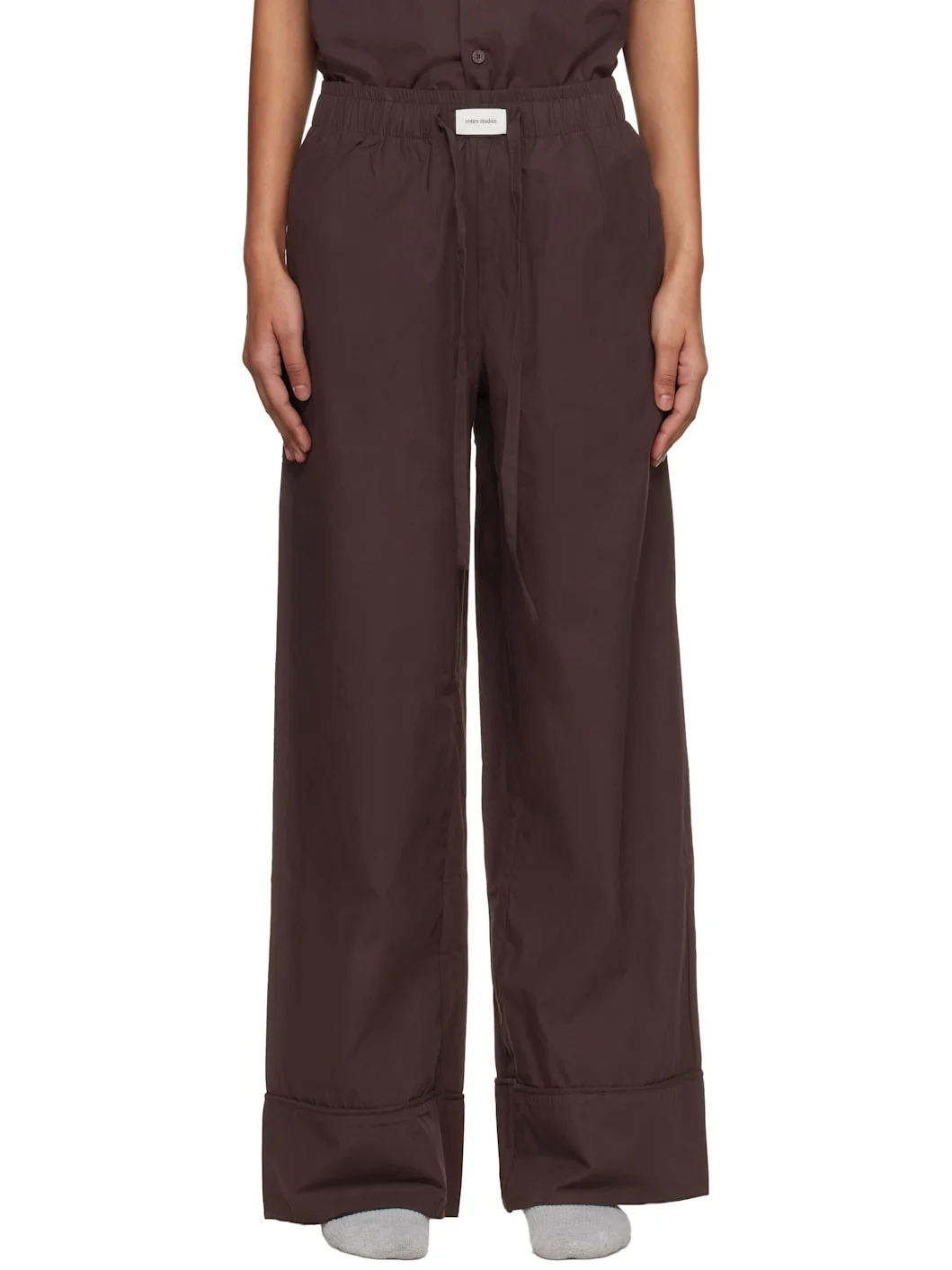 Brown Pajama Lounge Pants - 1