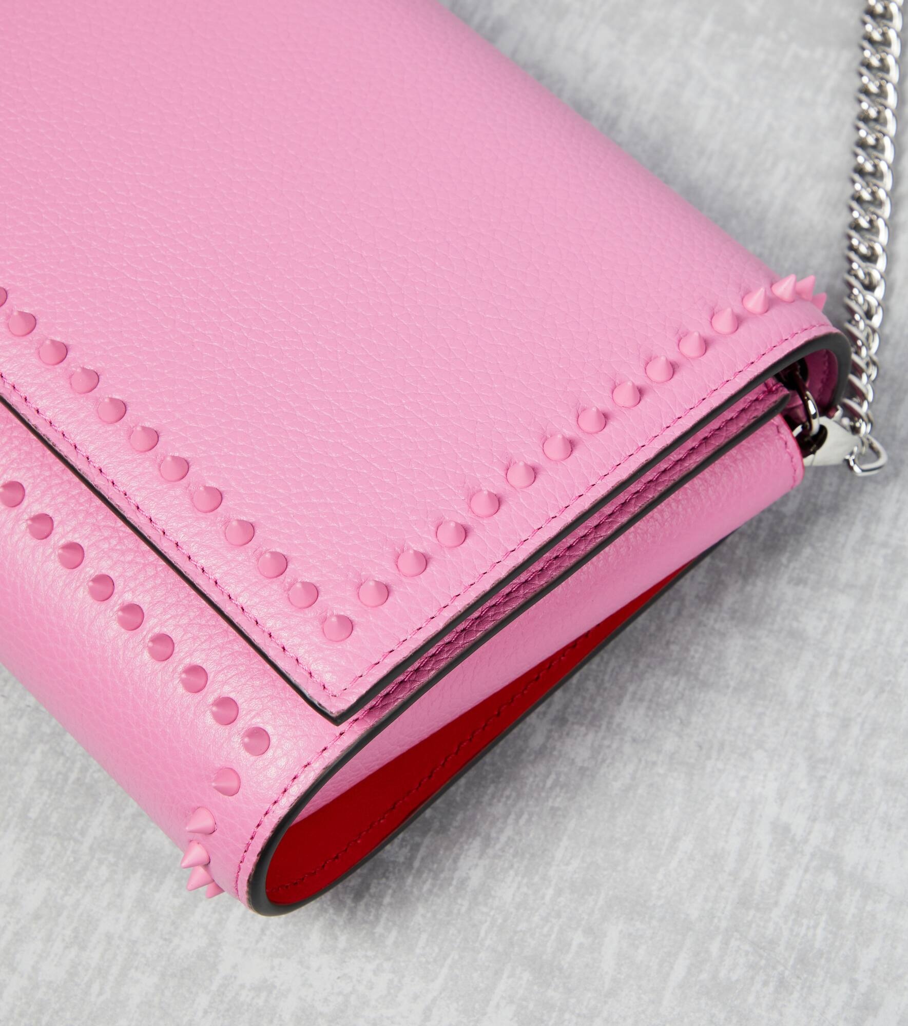 Paloma embellished leather clutch - 6