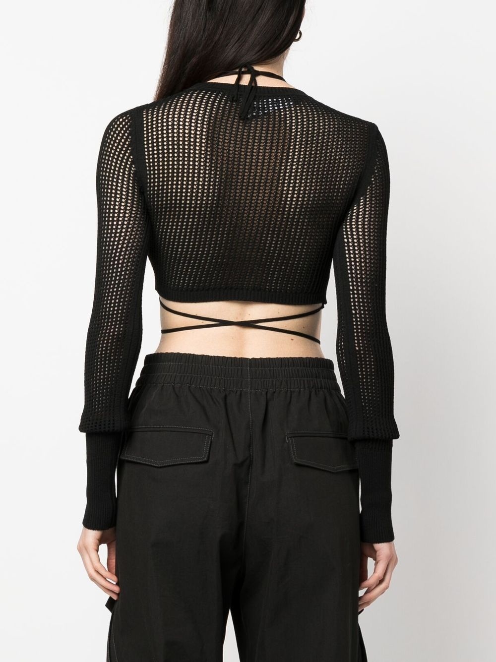 open-knit crop top - 4