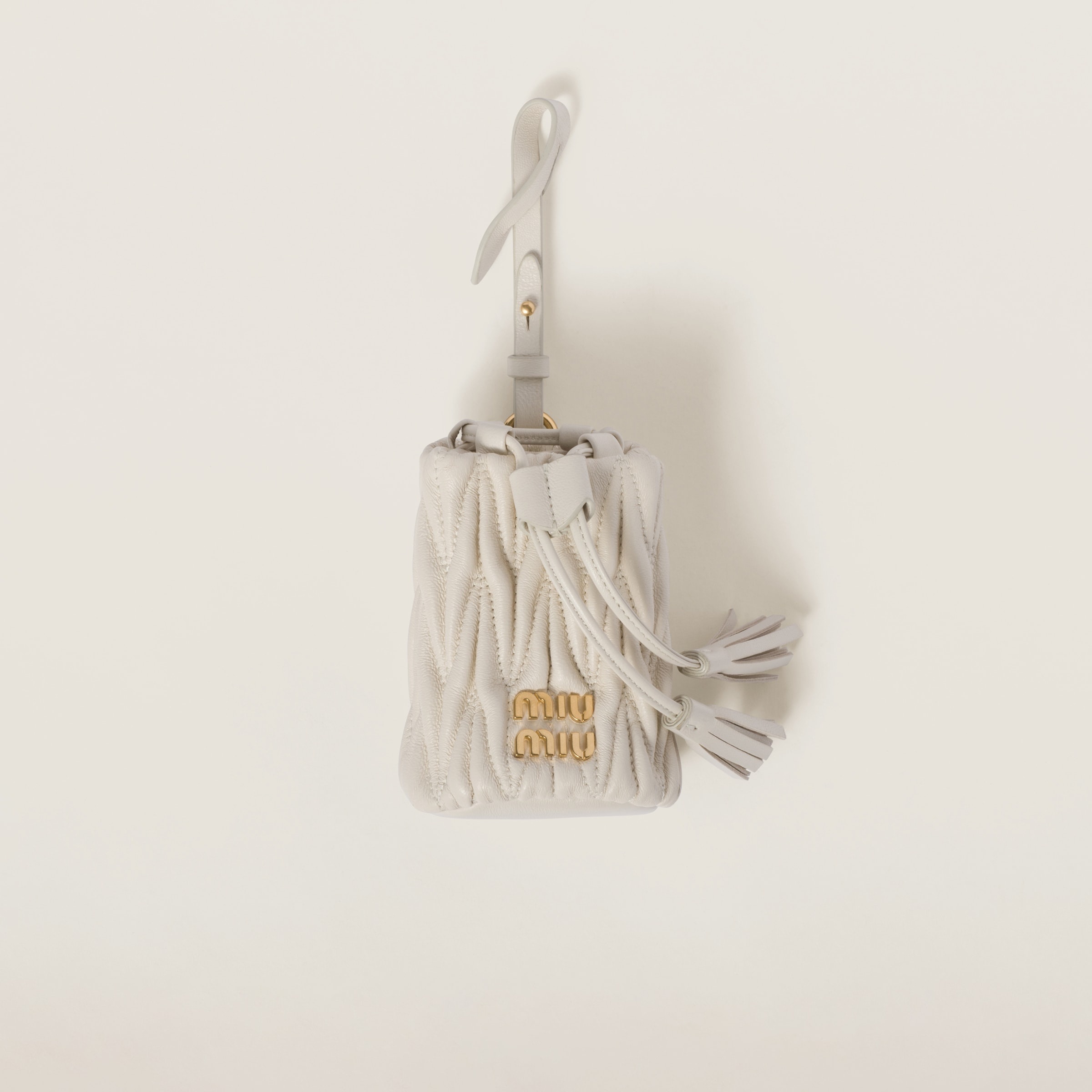 Matelassé nappa leather micro bag - 1