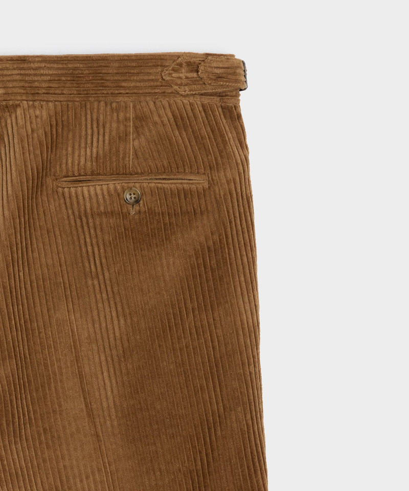 Italian Wide Wale Corduroy Side Tab Trouser 7