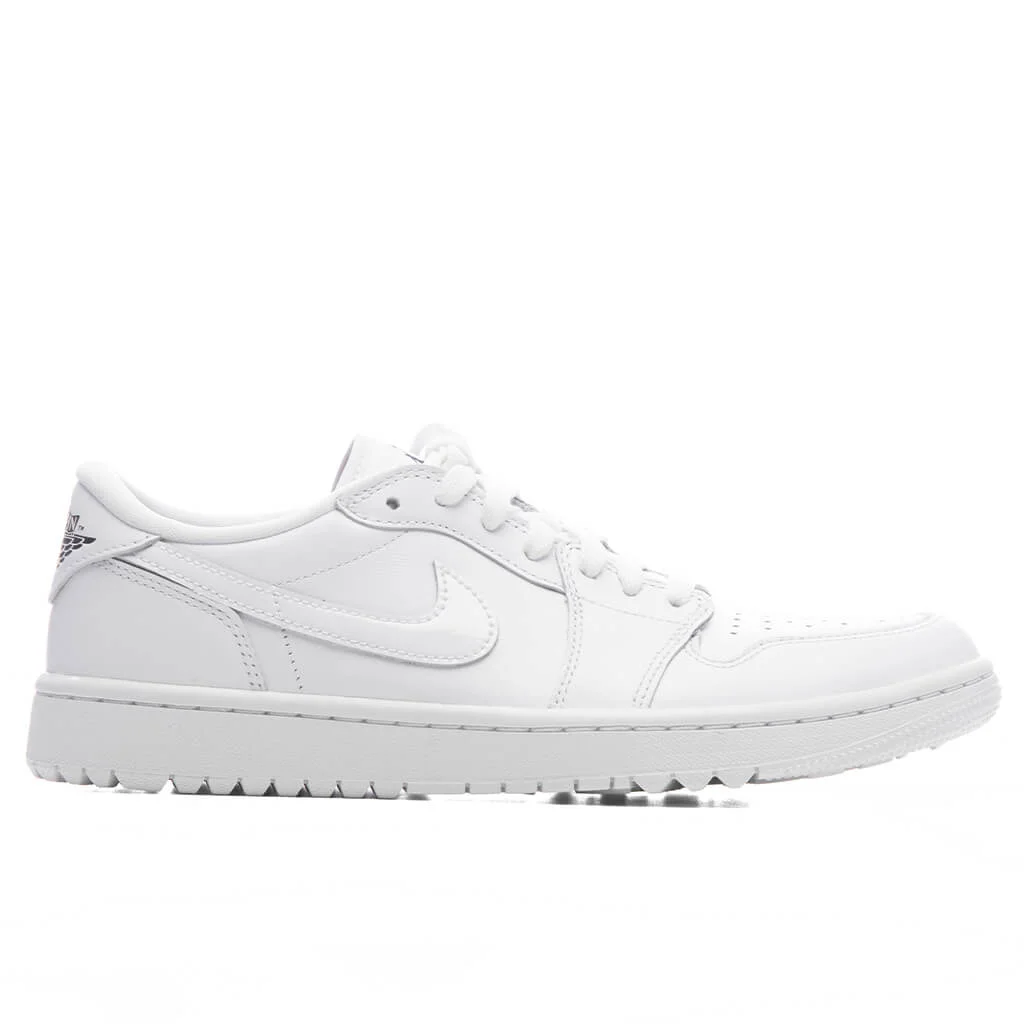 AIR JORDAN 1 LOW G - WHITE/OBSIDIAN/WHITE/WHITE - 1