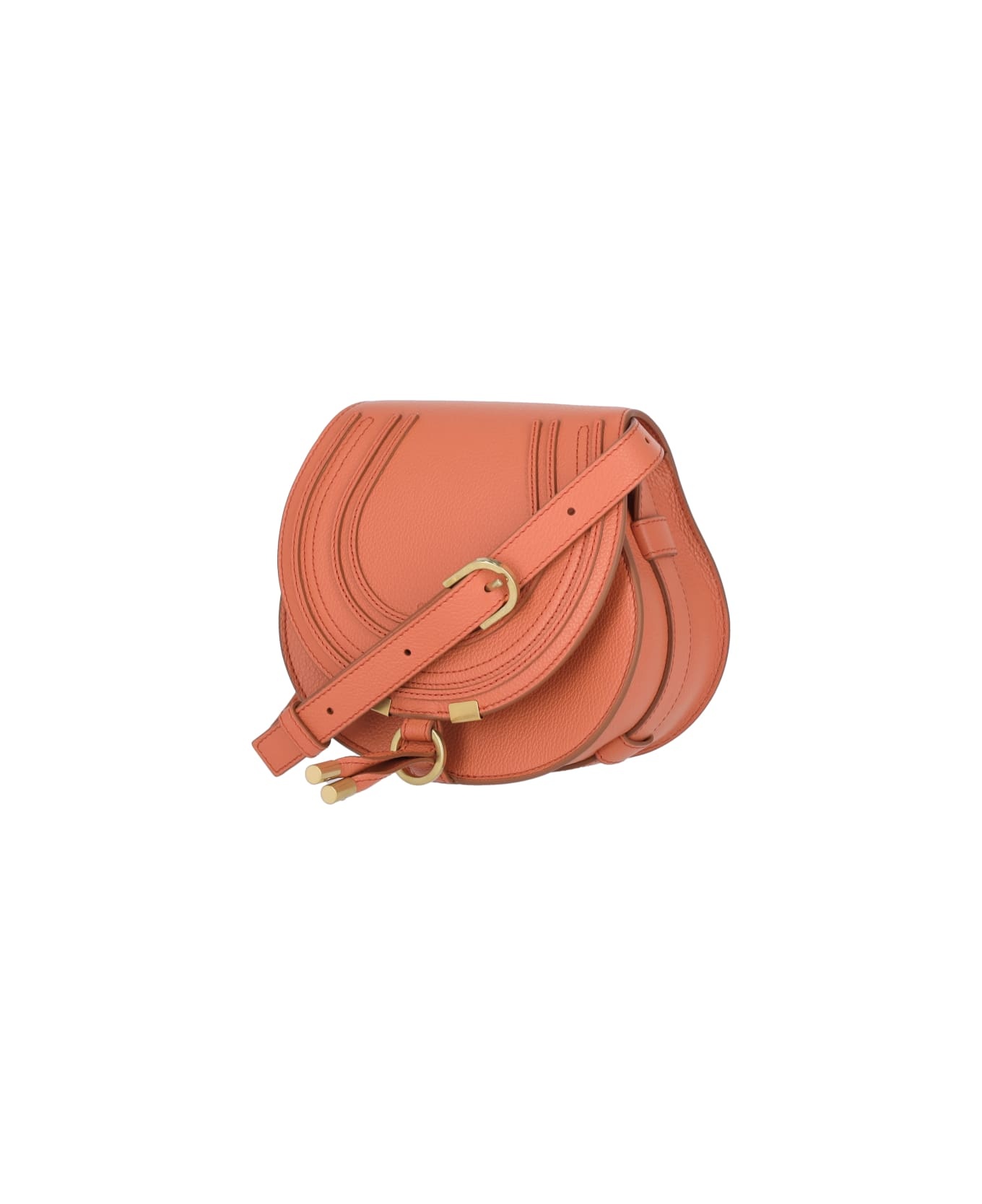 Mercie Shoulder Bag In Orange Leather - 2