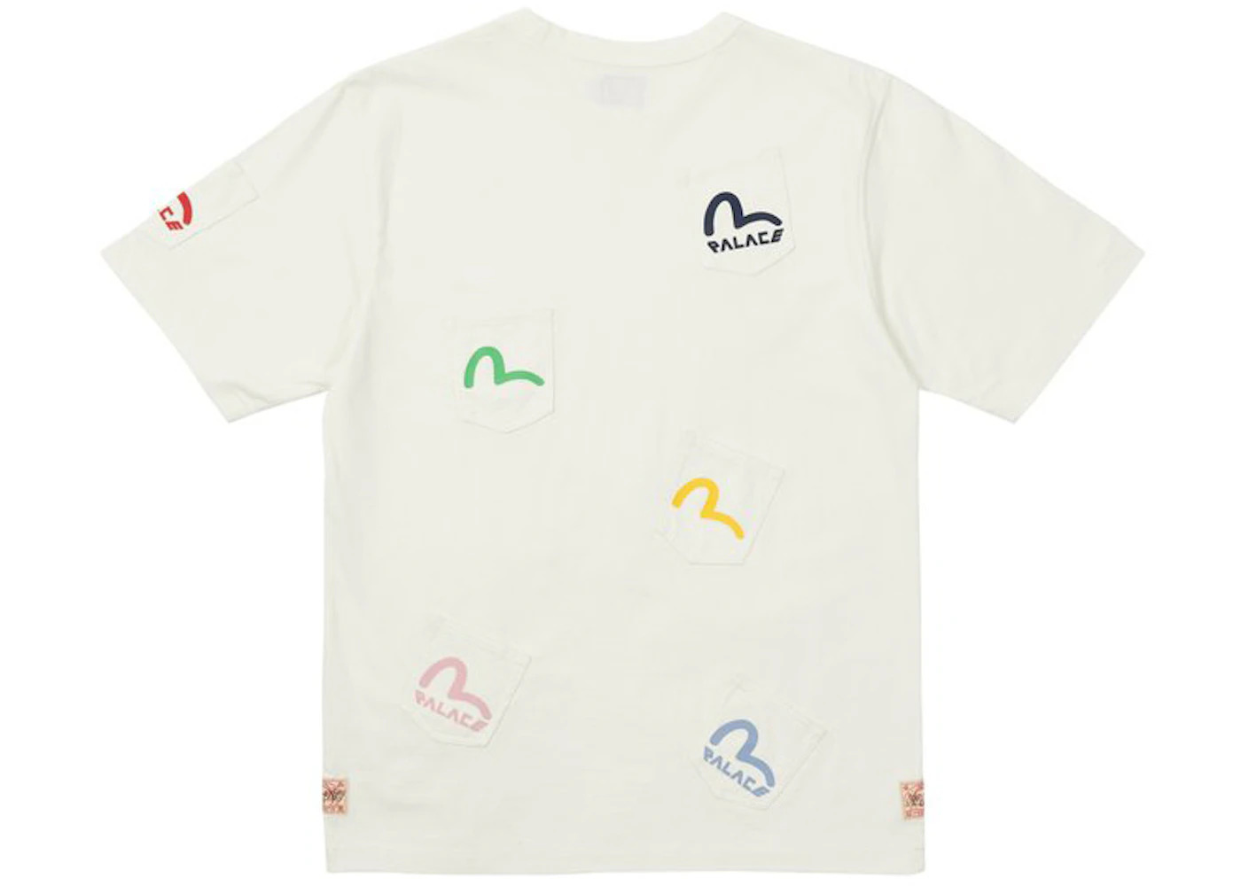 Palace x Evisu Multi Pocket T-shirt Egret - 2