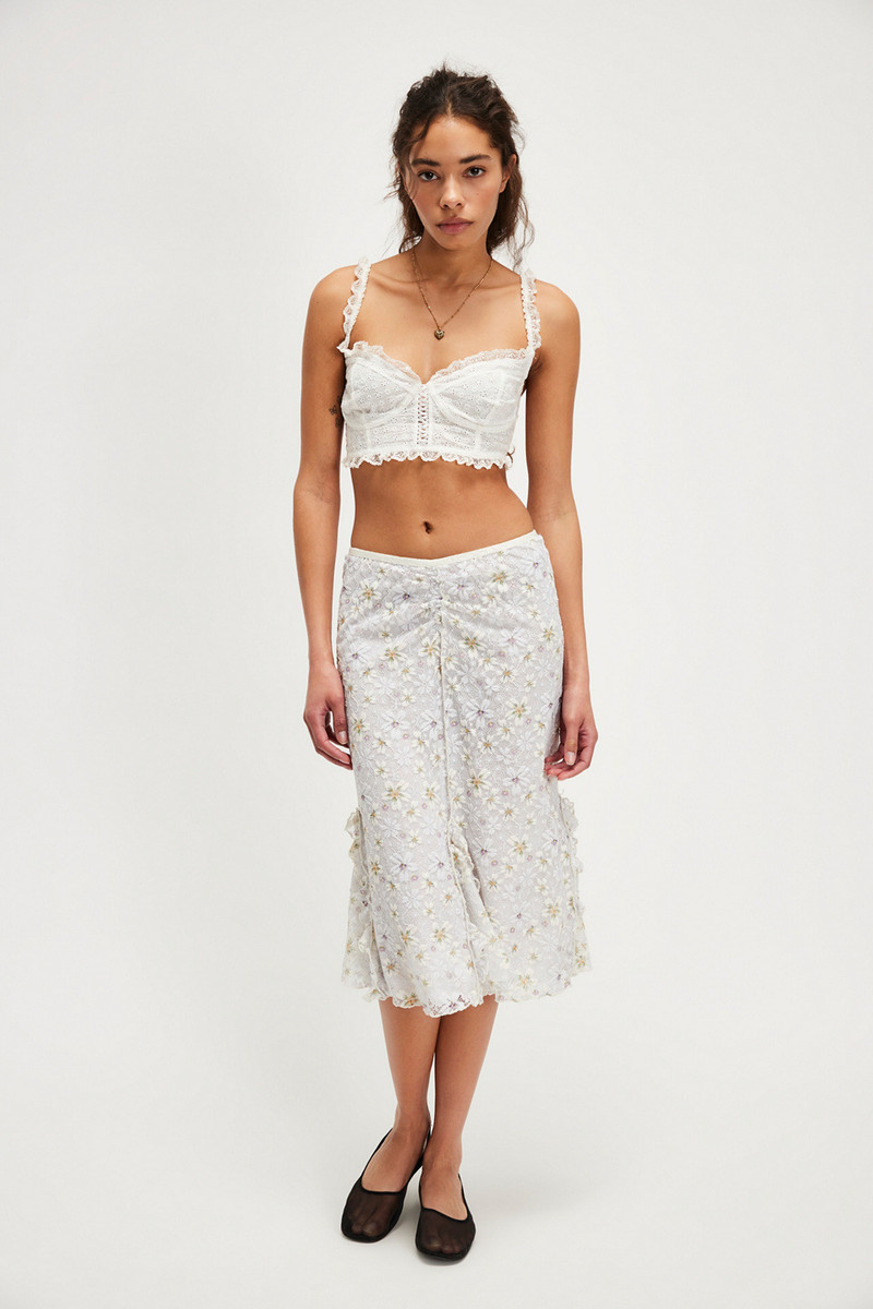 Anna Sui Pansy Ruffle Skirt 4
