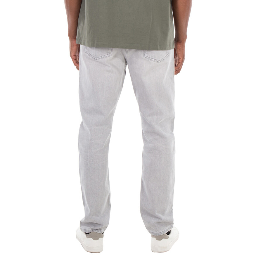 Balmain Washed Denim Straight Cut Jeans - 4