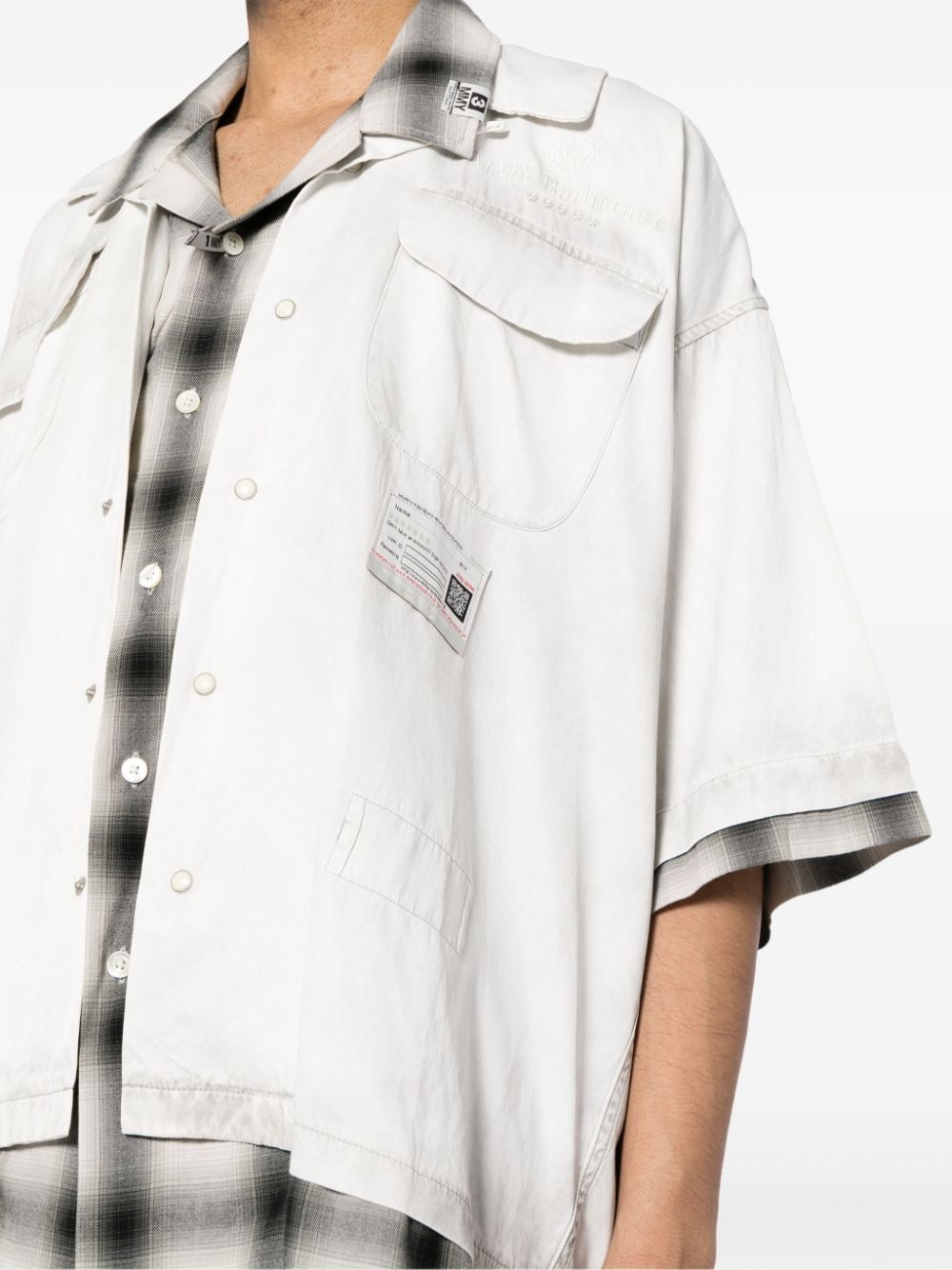 double-layered twill shirt - 5