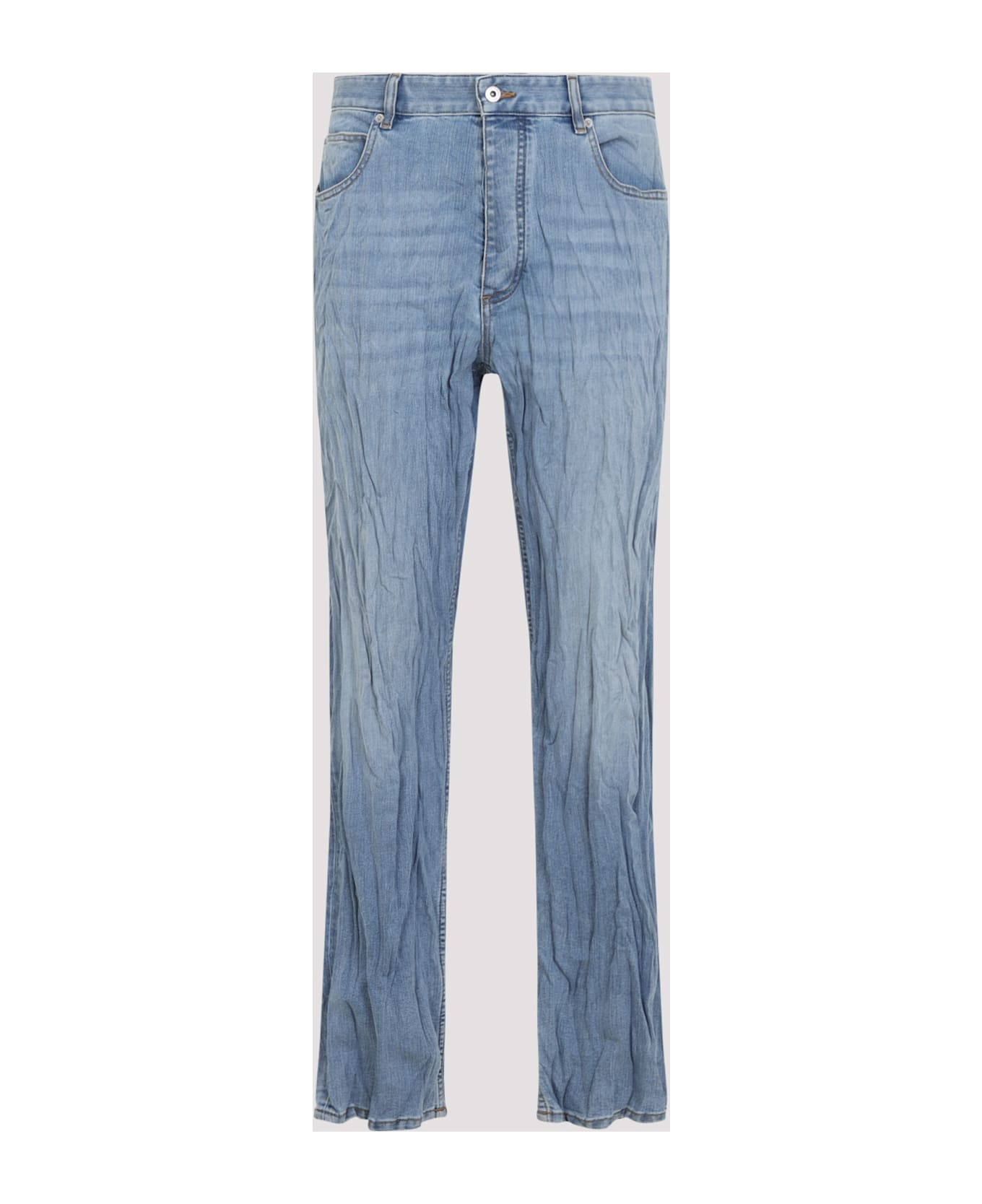 Crushed Denim Pants - 3