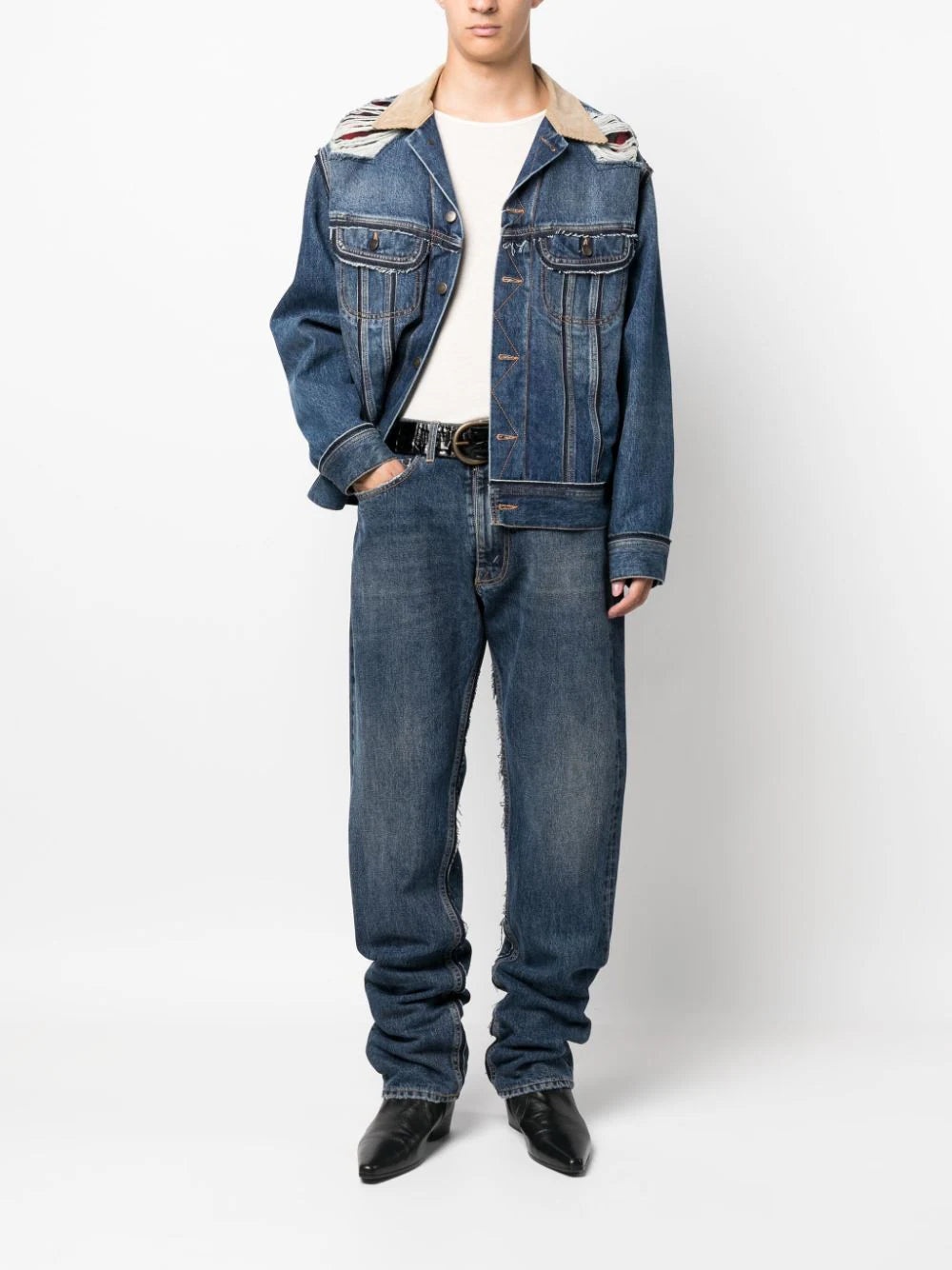 MID-RISE TAPERED-LEG JEANS - 2