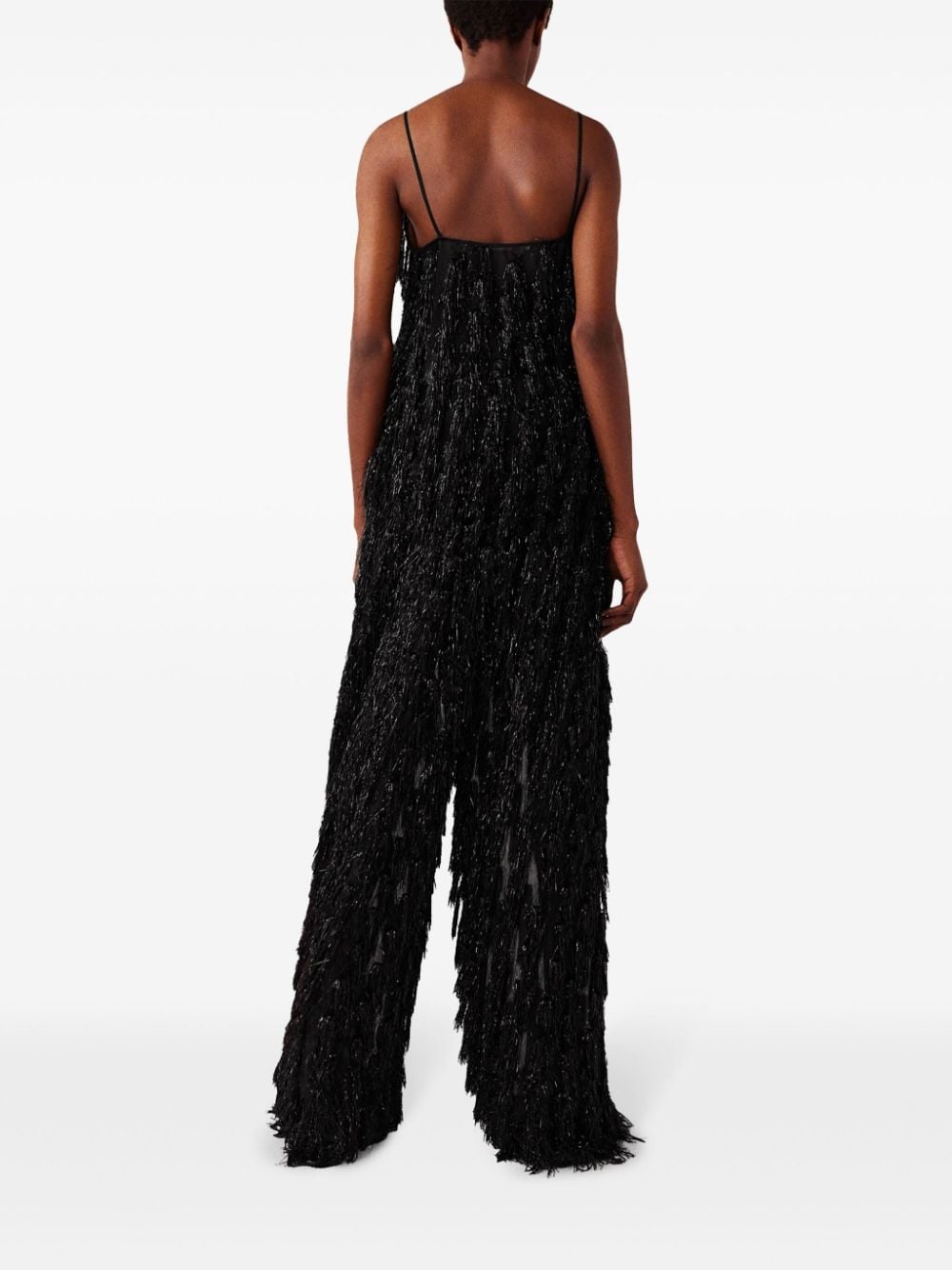 Glitter-Tassel V-neck tank top - 5