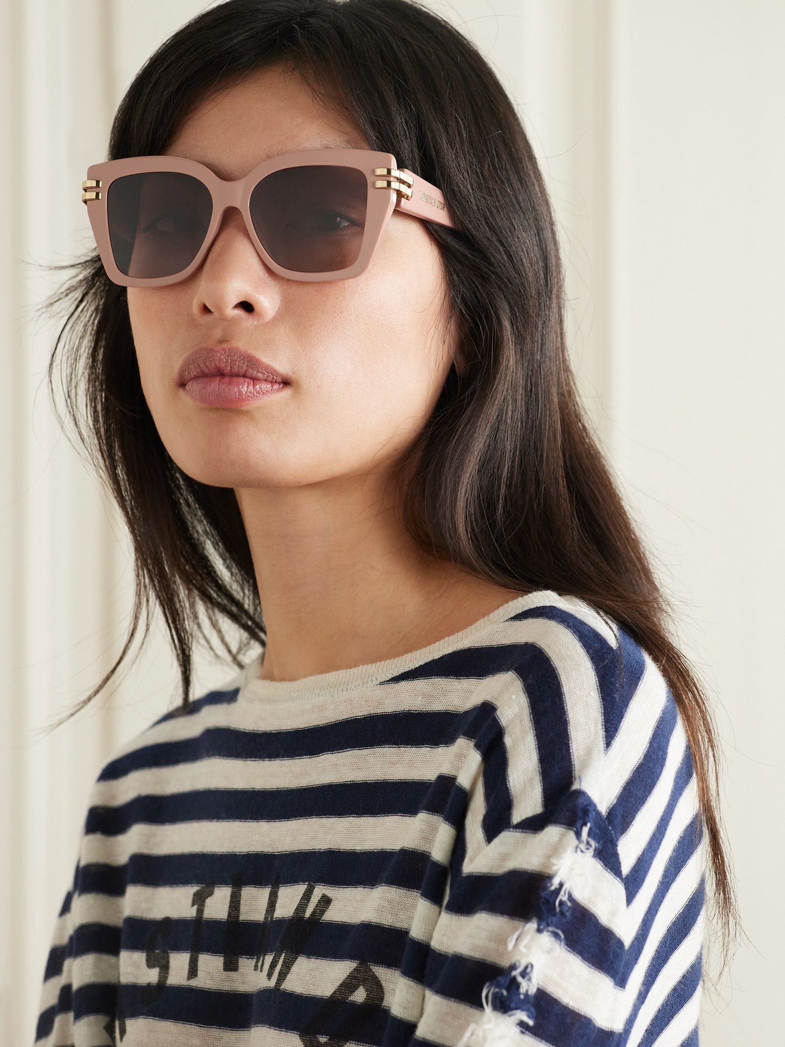 CDior S1I square-frame acetate sunglasses Pink - 2