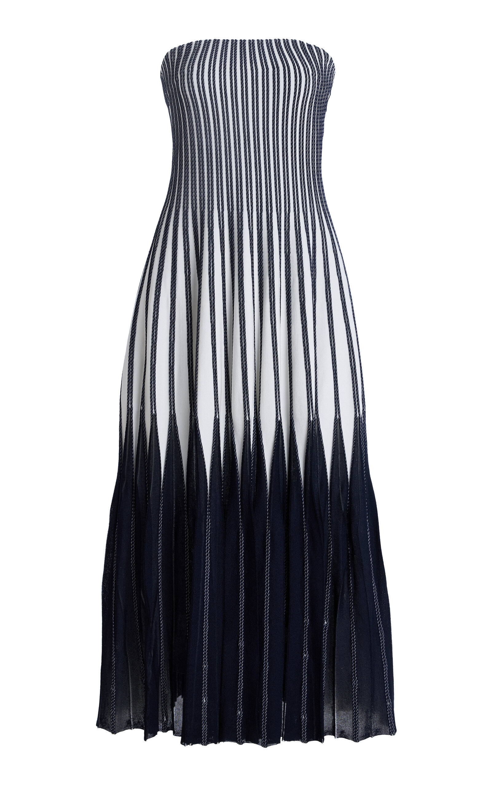 Soliel Strapless Knit Midi Dress navy - 1