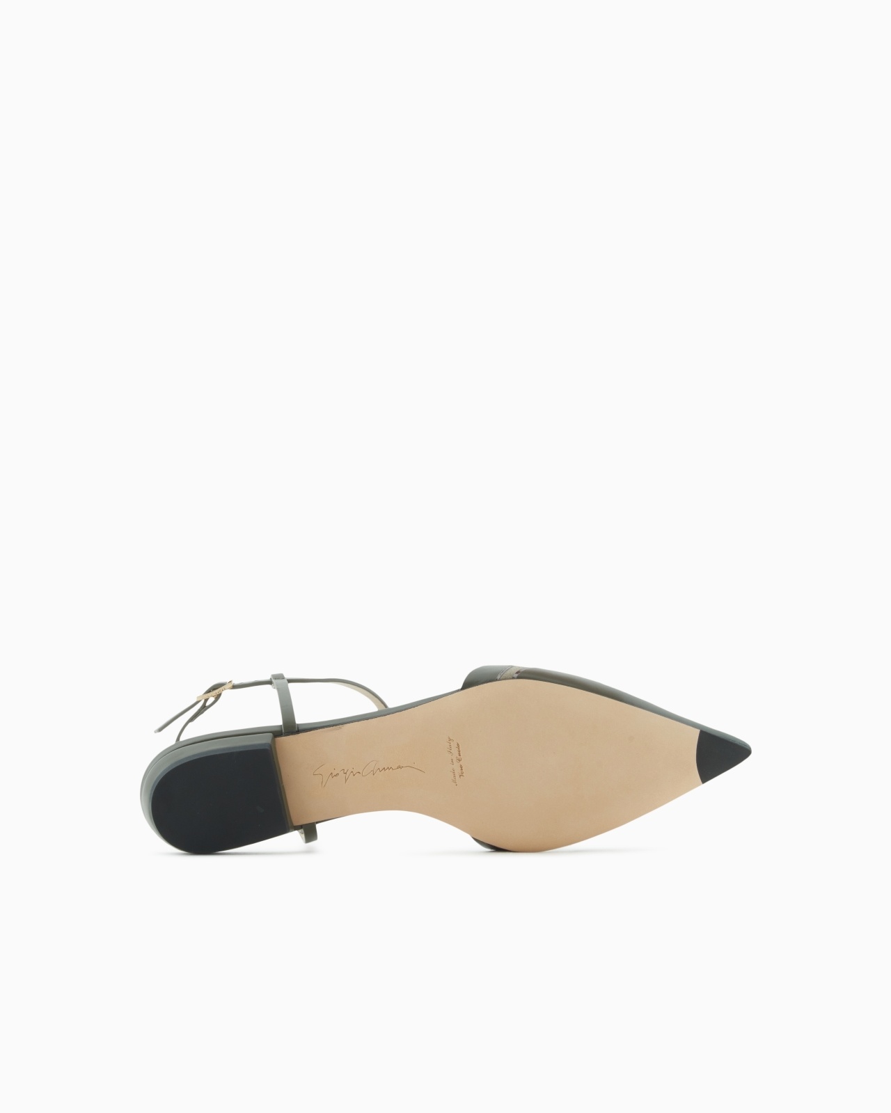 LEATHER T-BAR BALLERINAS WITH STRAP - 6