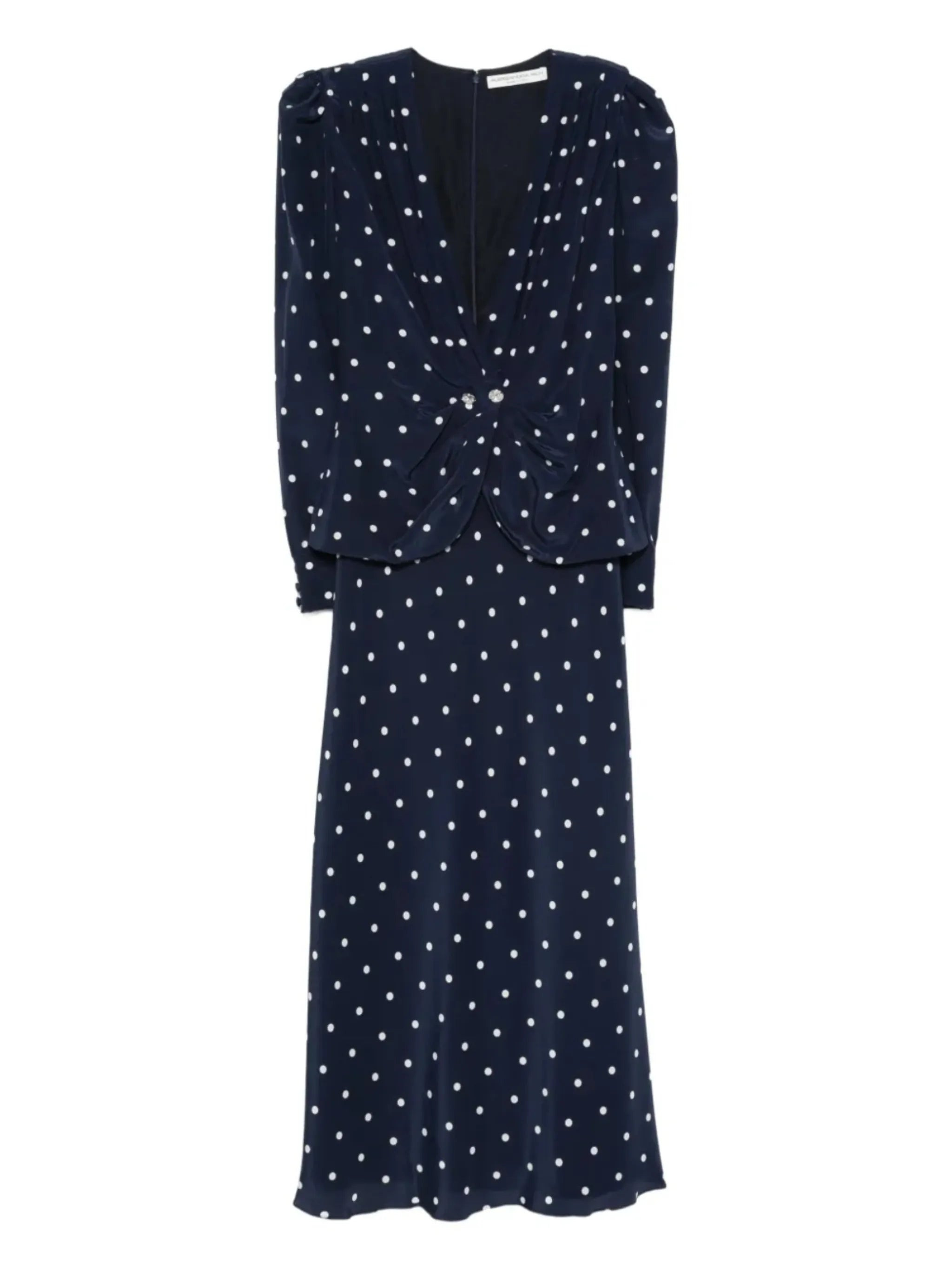 Alessandra Rich Polka Dot-print Midi Dress - 5