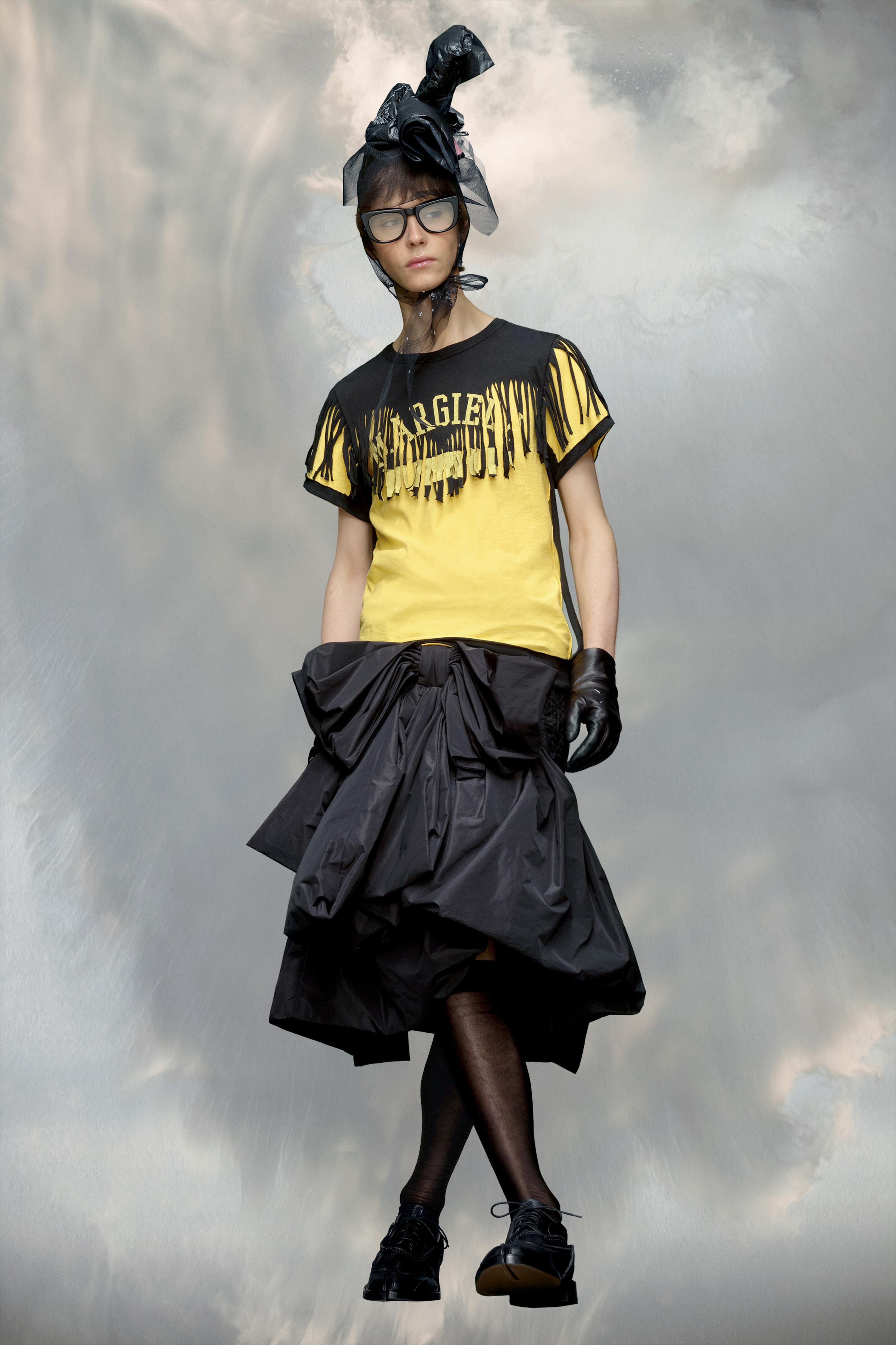 Maison Margiela Décortiqué fringe T-shirt | REVERSIBLE