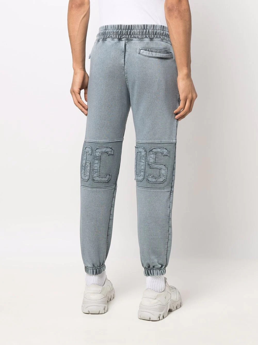 embroidered-logo detail track pants - 4