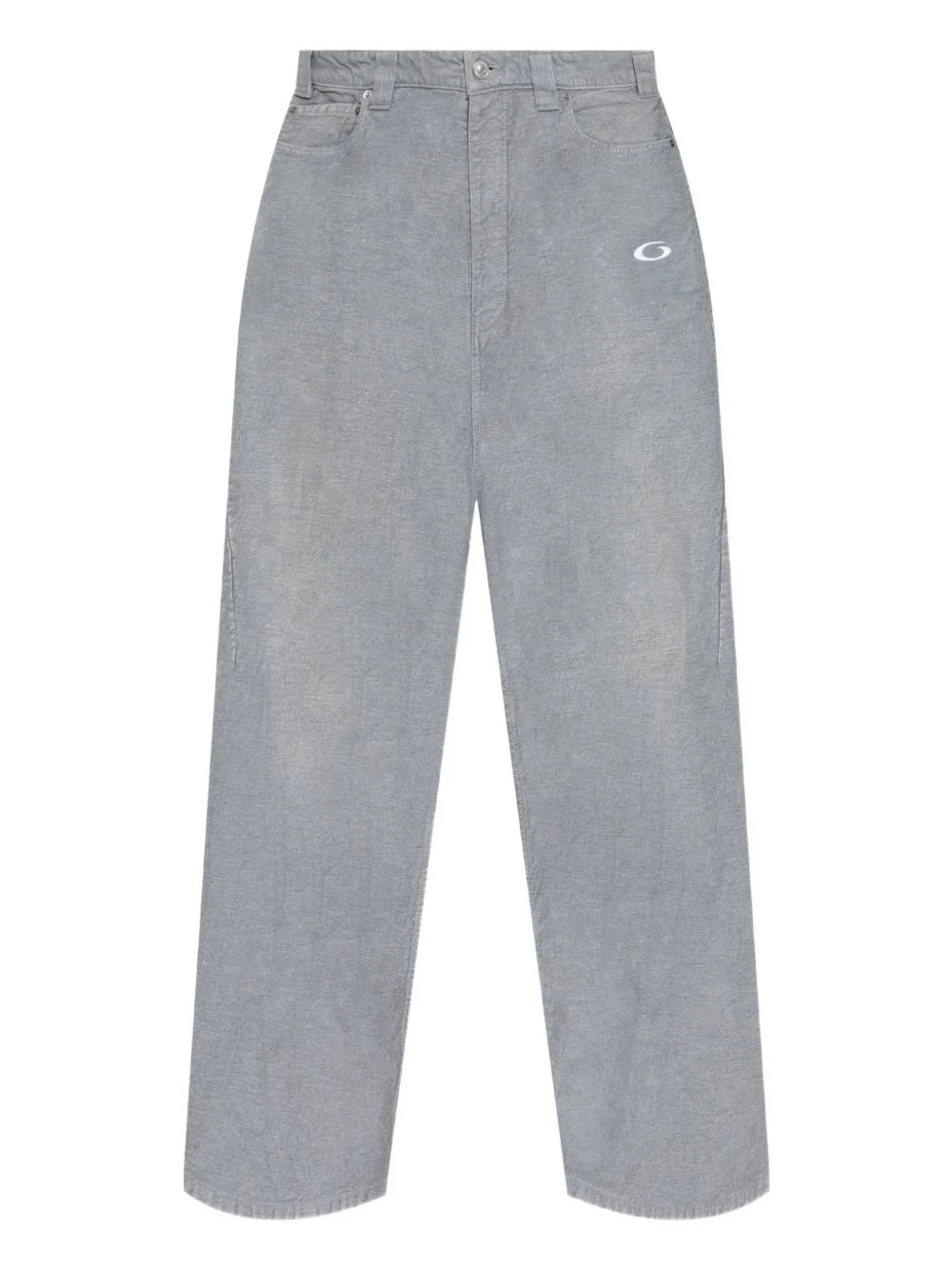 Trompe L'oeil logo-embroidered trousers - 1