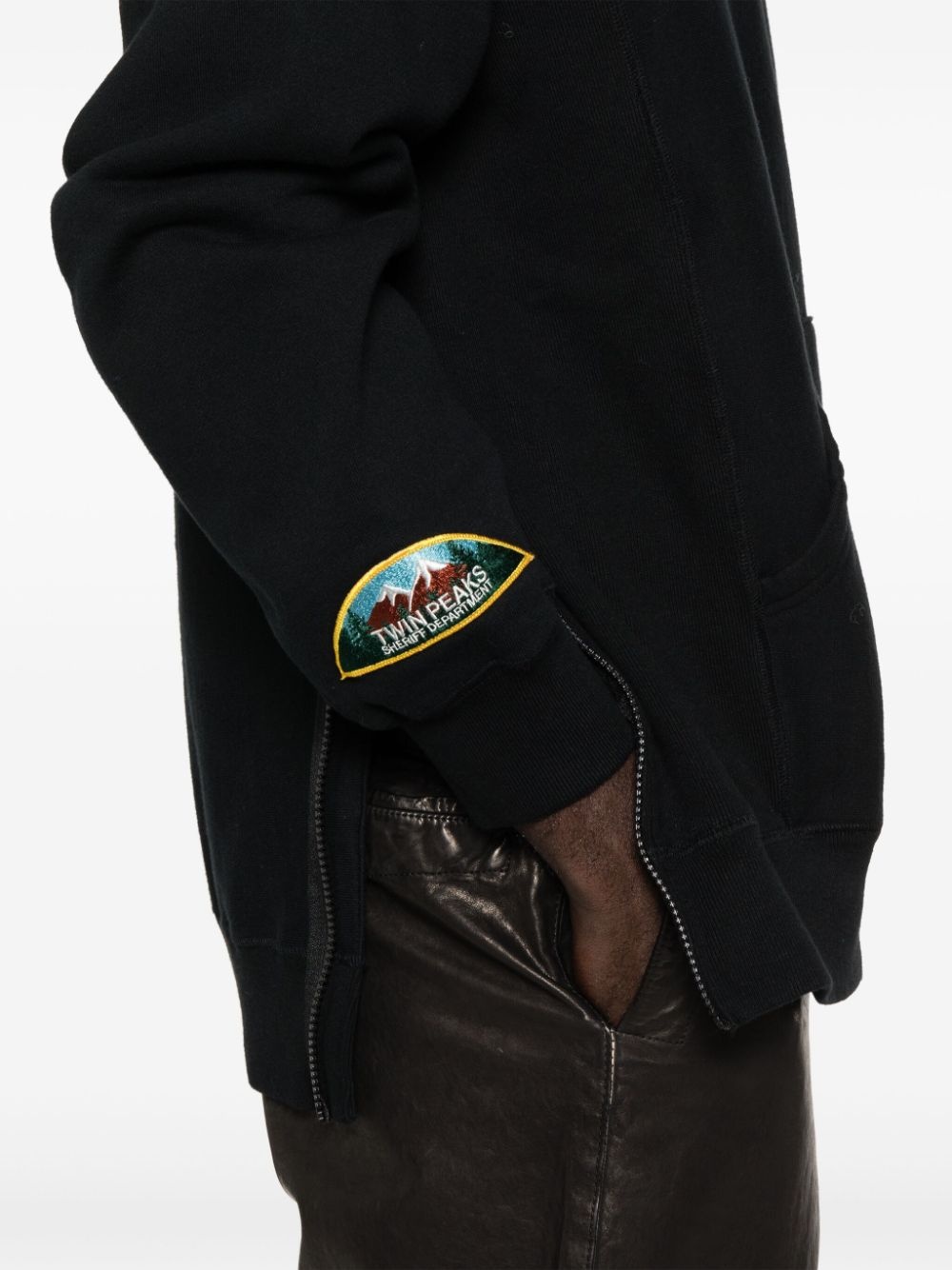 patch-detail hoodie - 5
