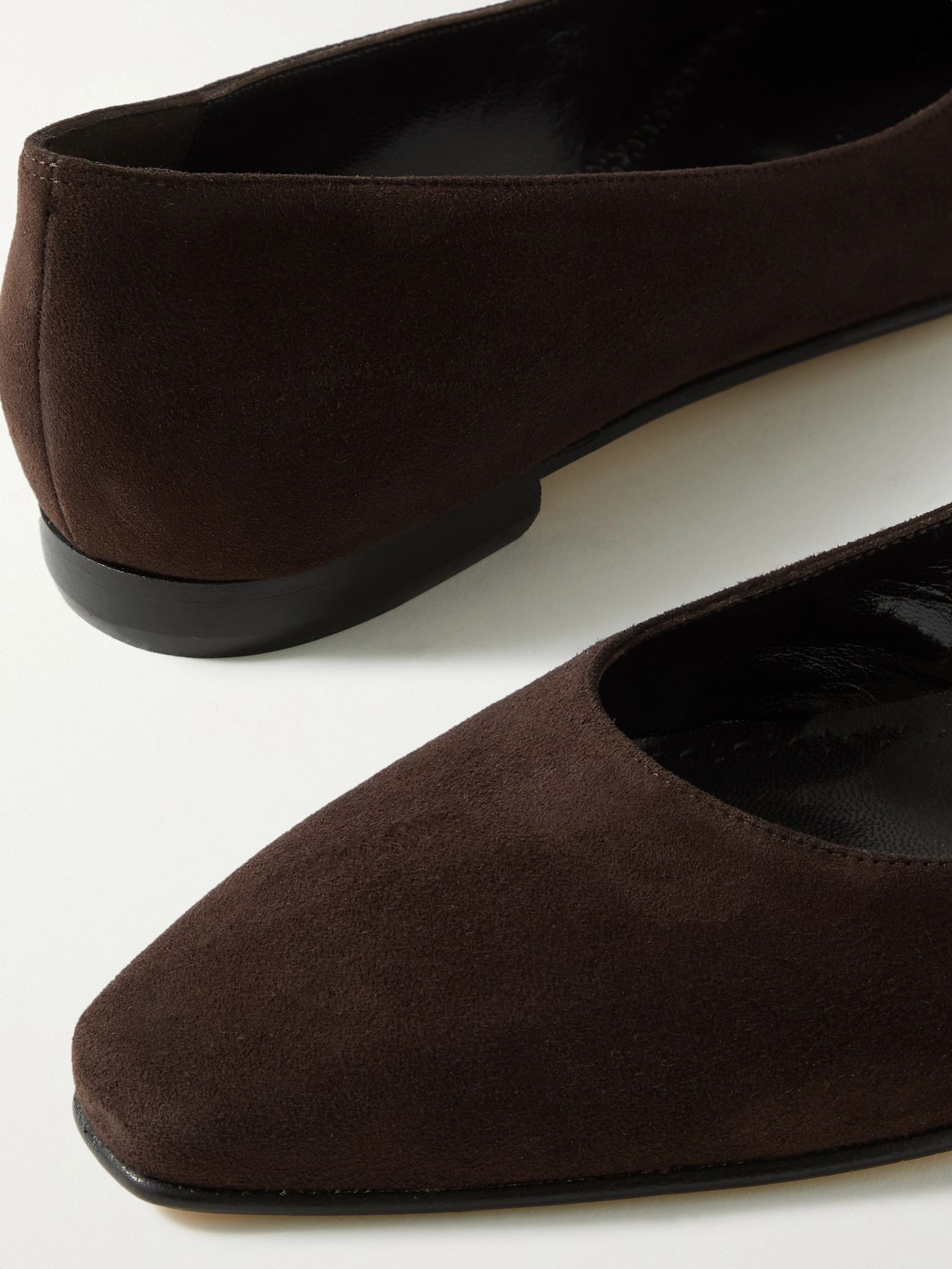 Gelista suede ballet flats Dark brown - 4