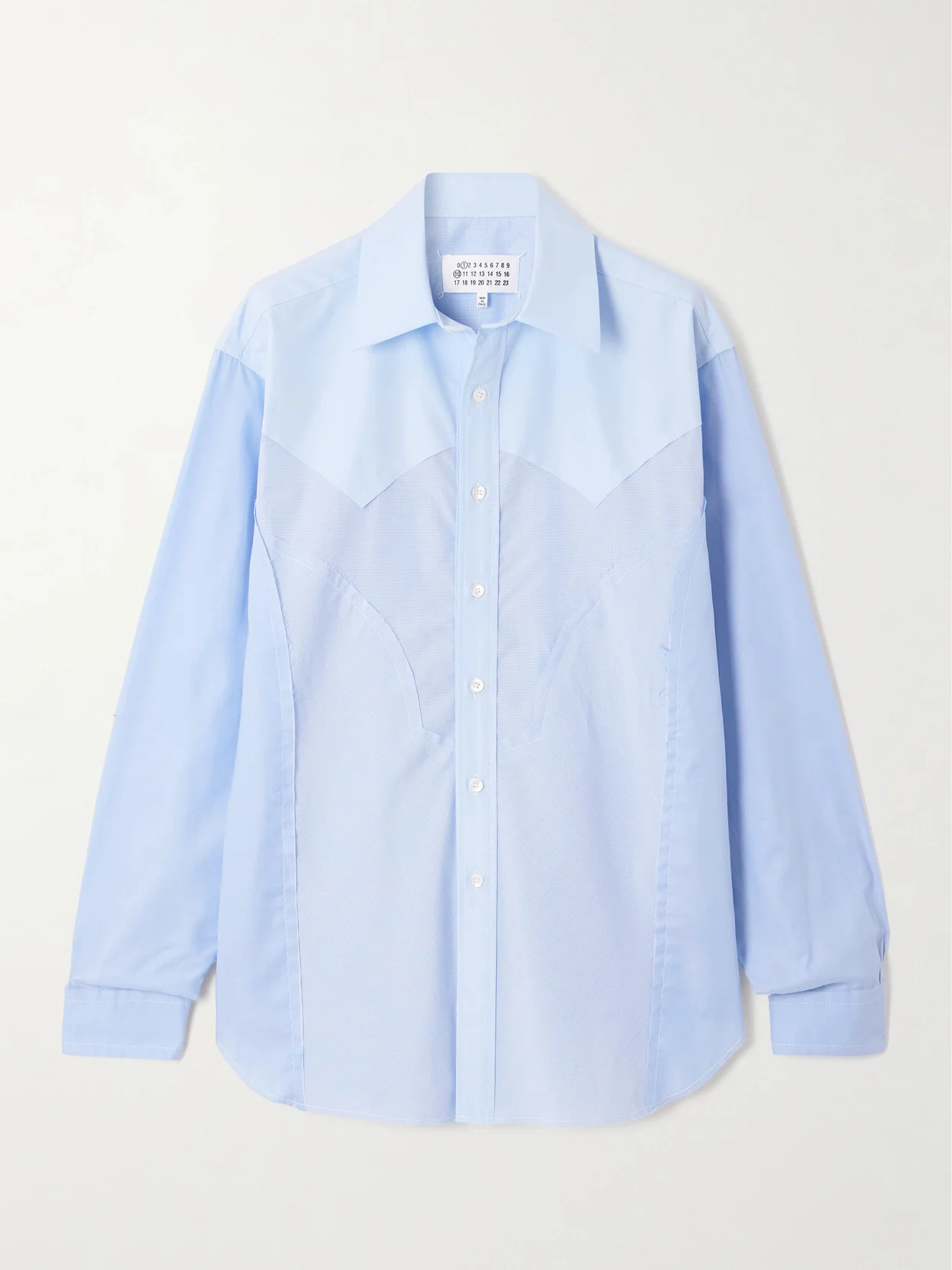 Paneled Cotton-poplin Shirt - 1