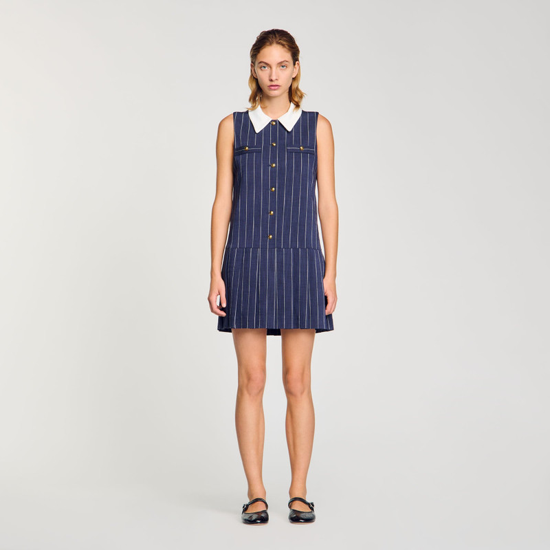 Sandro MINI STRIPED DRESS outlook