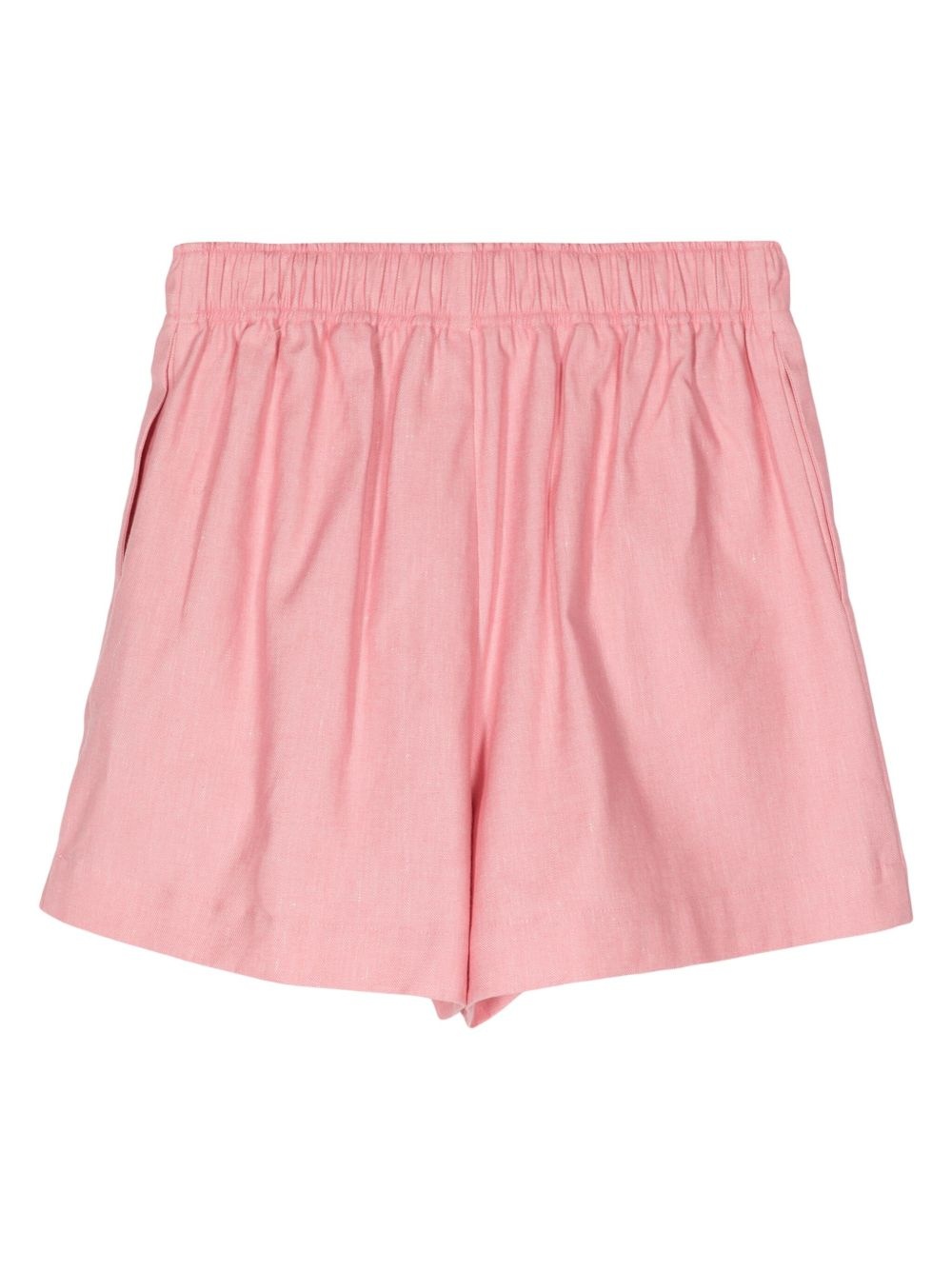 gabardine-weave high-waisted shorts - 2