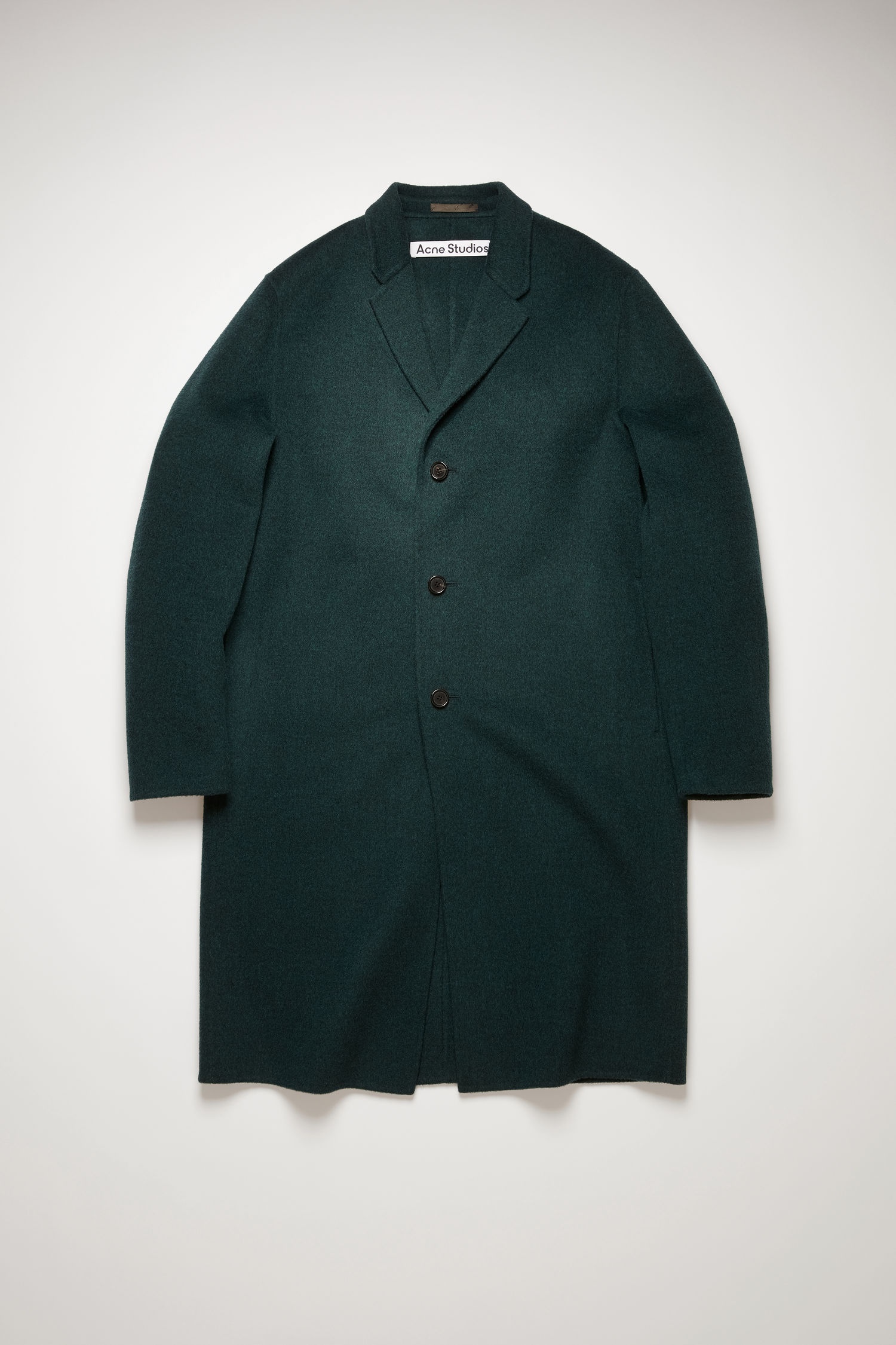 Double-faced wool coat forest green - 1