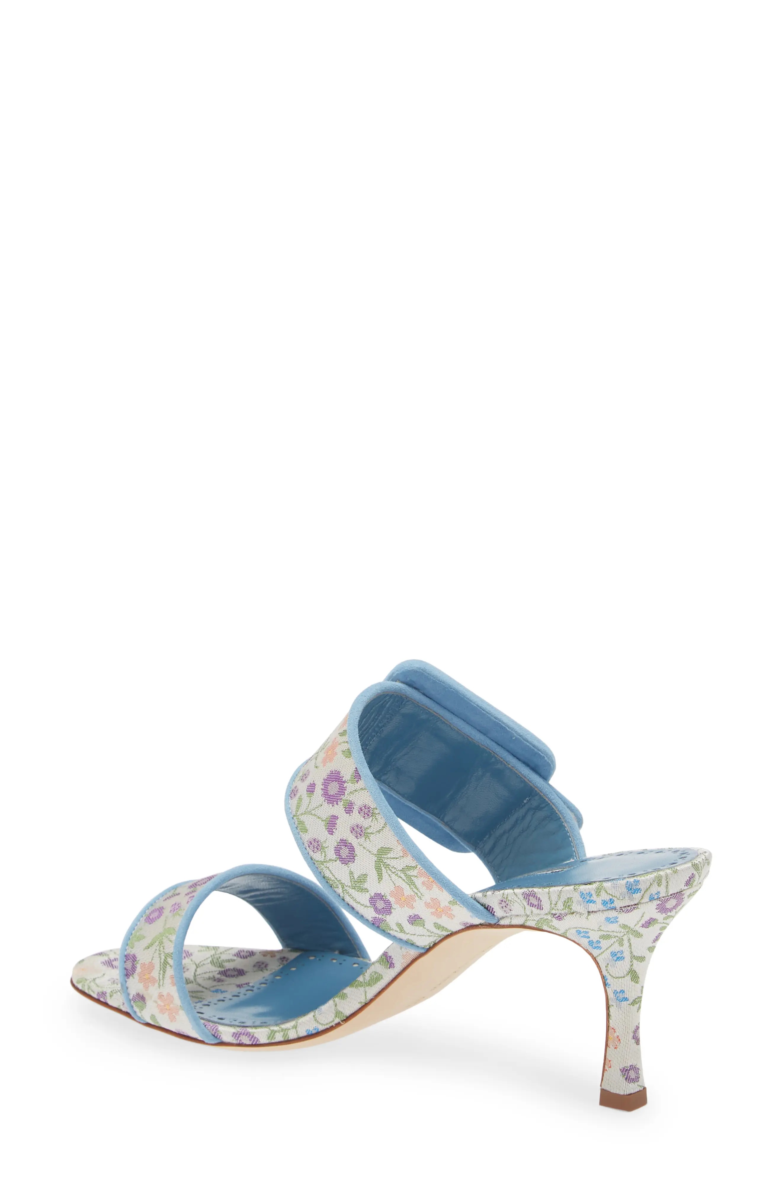 Gamble Floral Sandal in Blue/Ivory Multi - 2