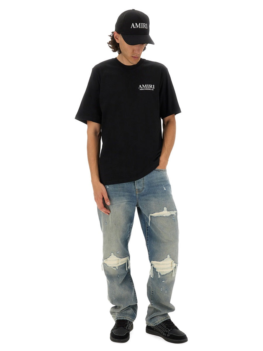 Amiri Men Bones Stacked Print T-Shirt - 2