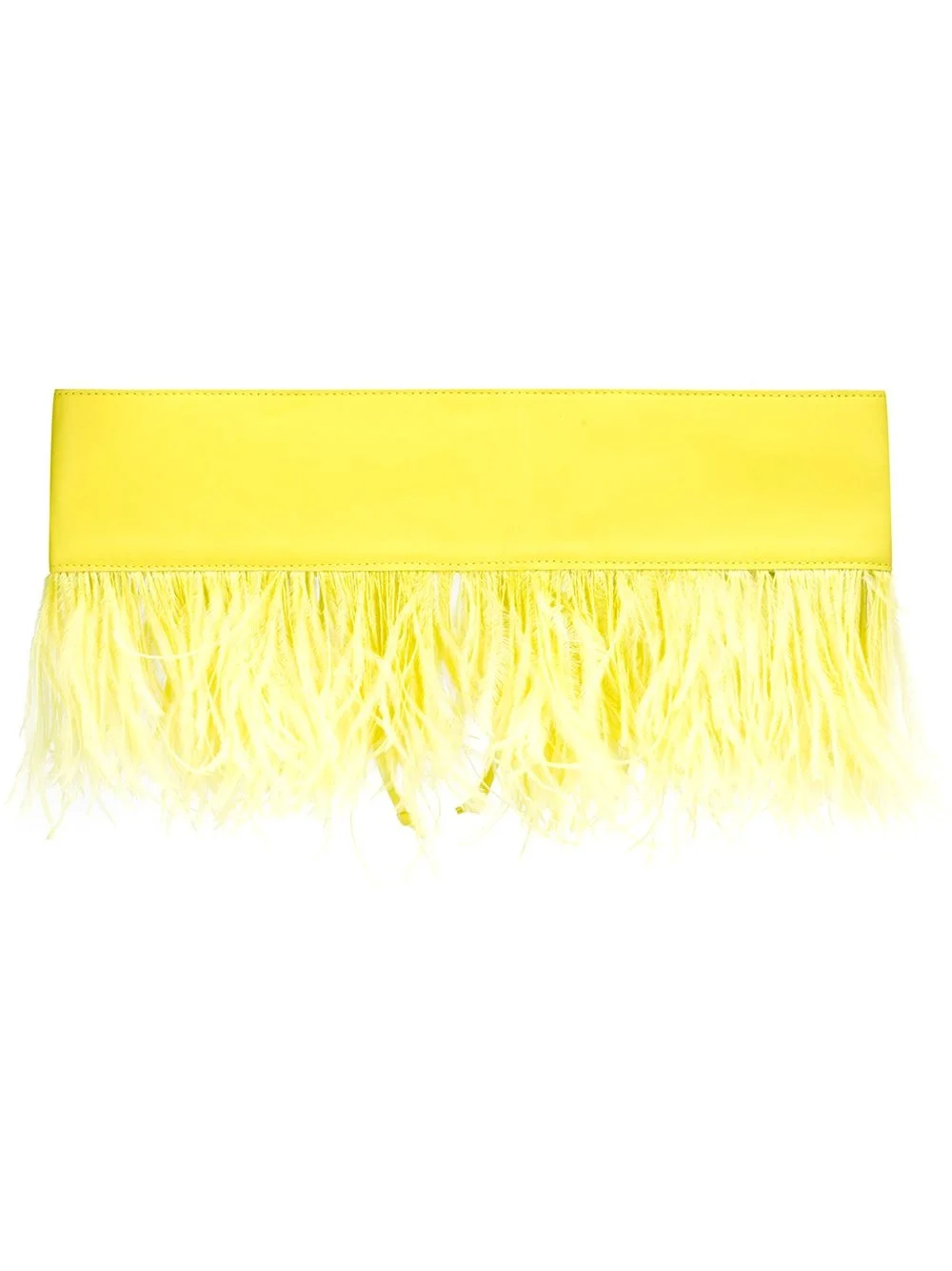 feather-embellished waist belt - 1