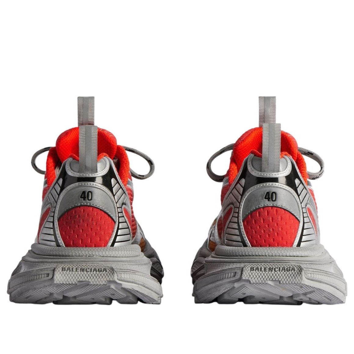 Balenciaga 3XL Gradient Sneakers 'White Red Orange' 734734W3XGM6711 - 4