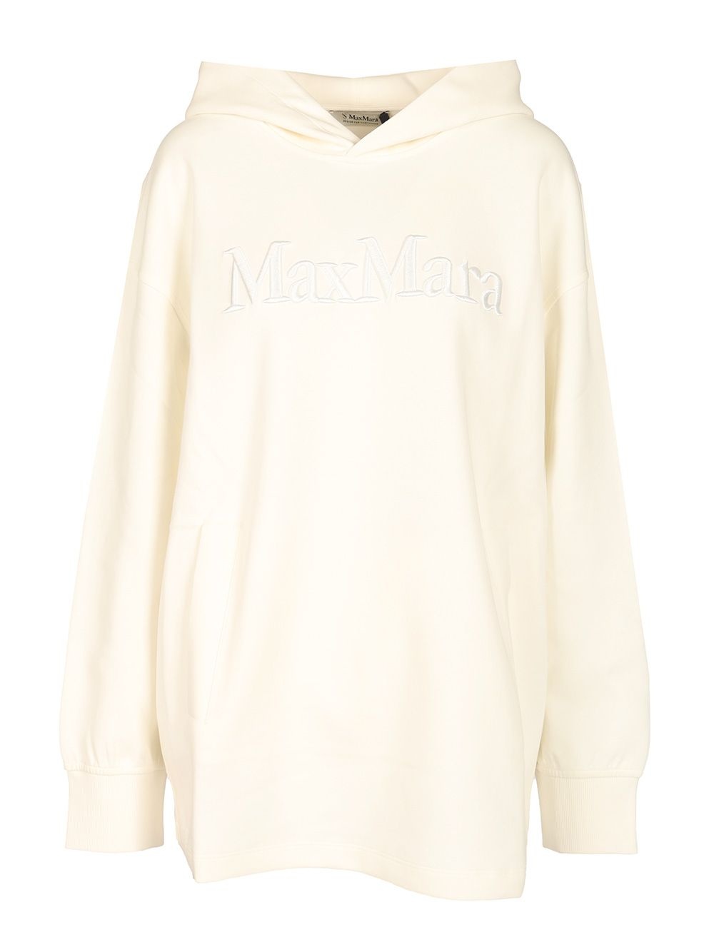 Visiera Hooded Sweatshirt Max Mara Logo Sweatshirts White - 1