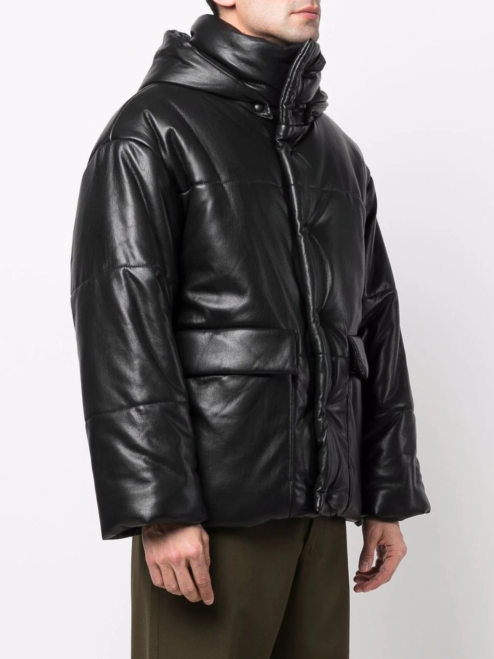 high-neck puffer jacket - 3