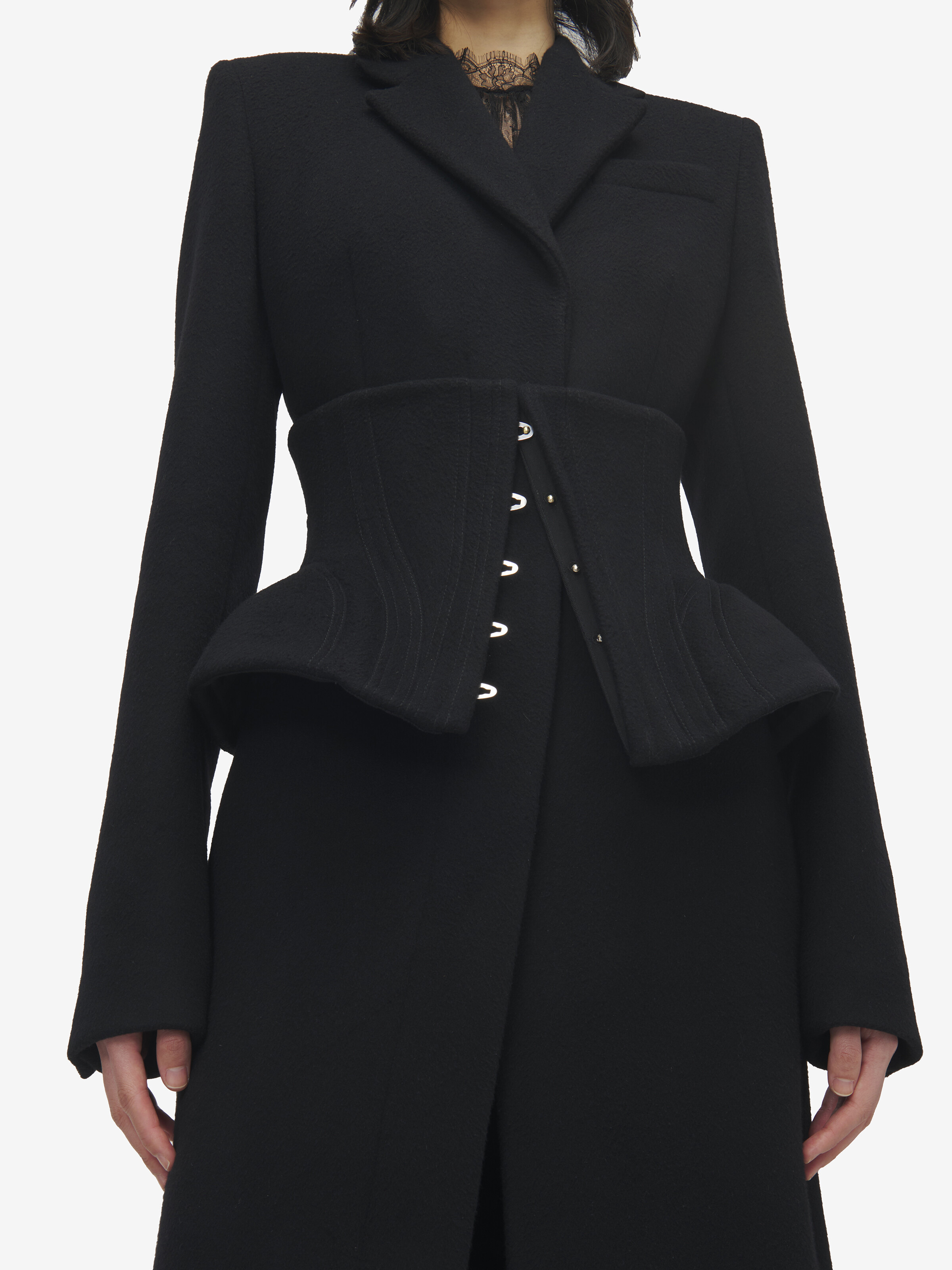 Wool Cashmere Long Coat - 5