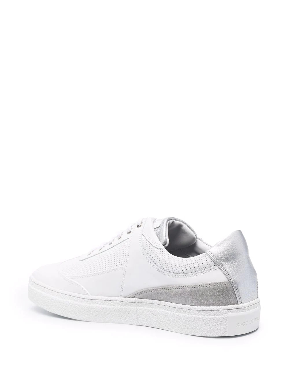 low-top panelled sneakers - 3