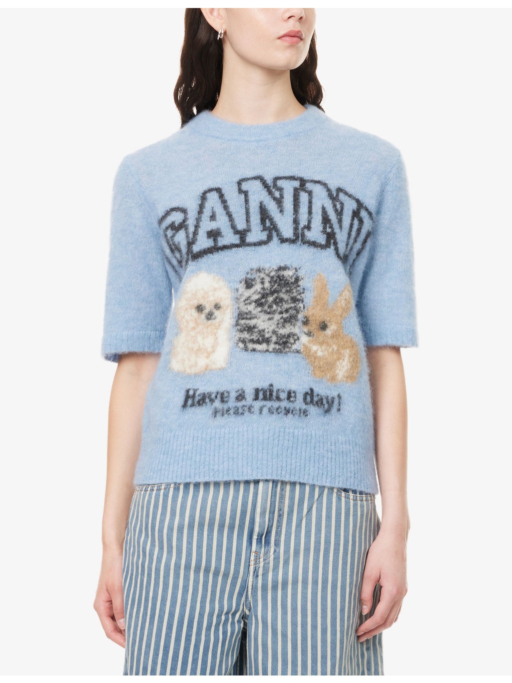 Logo Puppies Wool-Blend Knit Top - 3