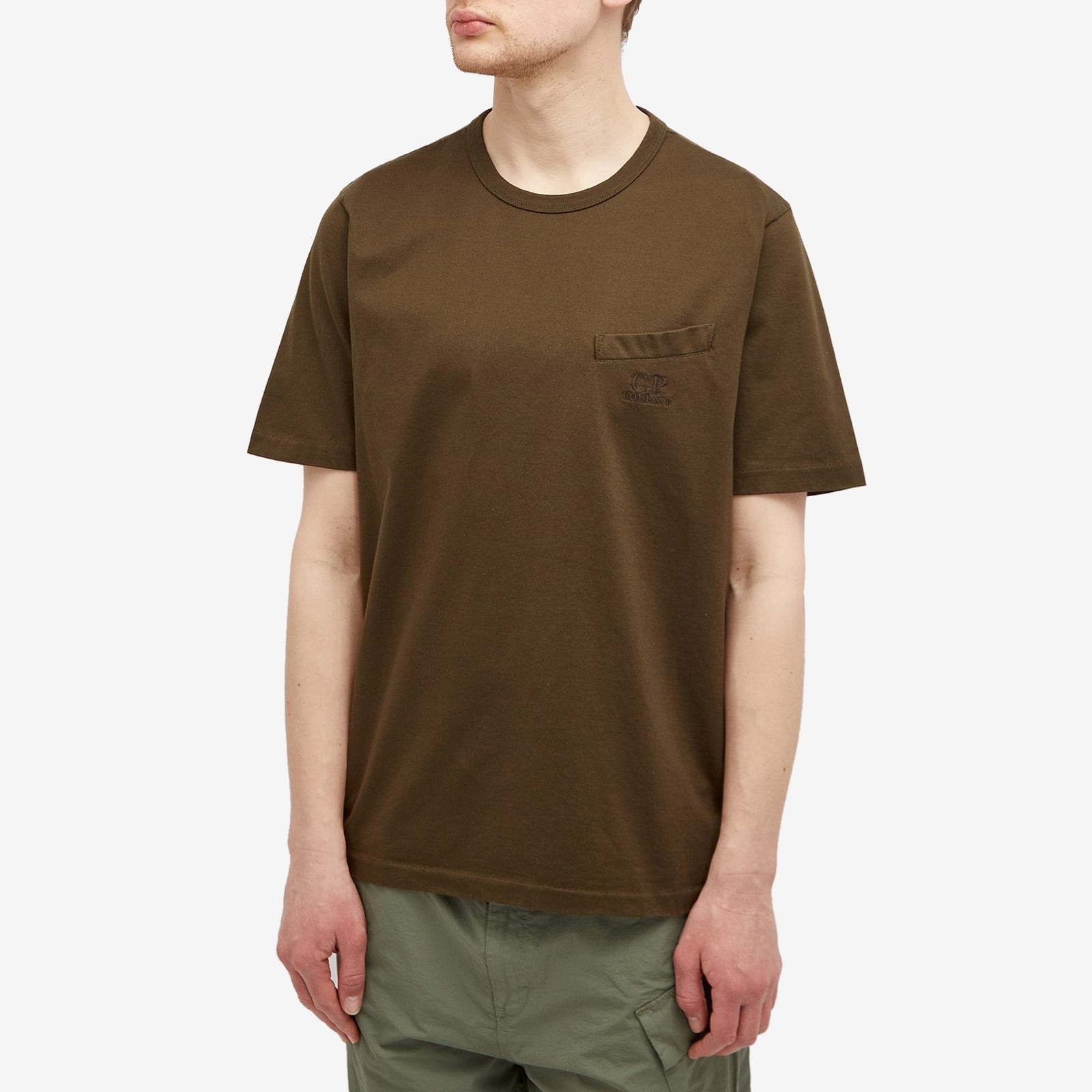 C.P. Company 30/2 Mercerized Jersey Twisted Pocket T-Shirt - 2