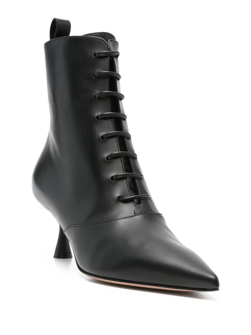 55mm Morganne lace-up pointed-toe boots - 2