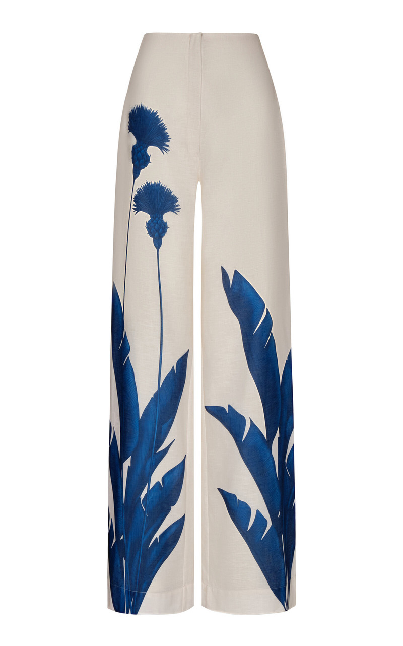 Ritmica Linen Wide-Leg Pants blue 1