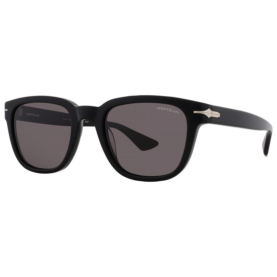 Montblanc Grey Rectangular Men's Sunglasses MB0302S 001 51 - 2